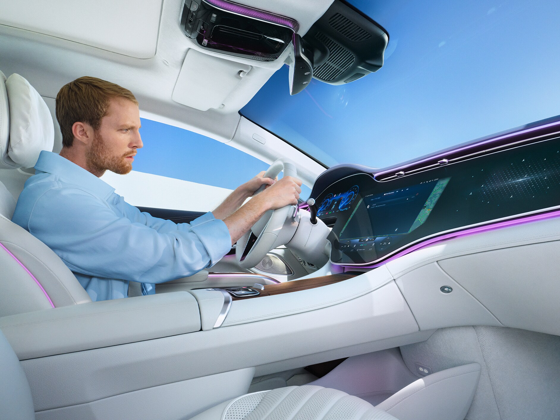 O Assistente de Voz MBUX faz parte dos Serviços Básicos dos Extras Digitais da Mercedes-Benz.