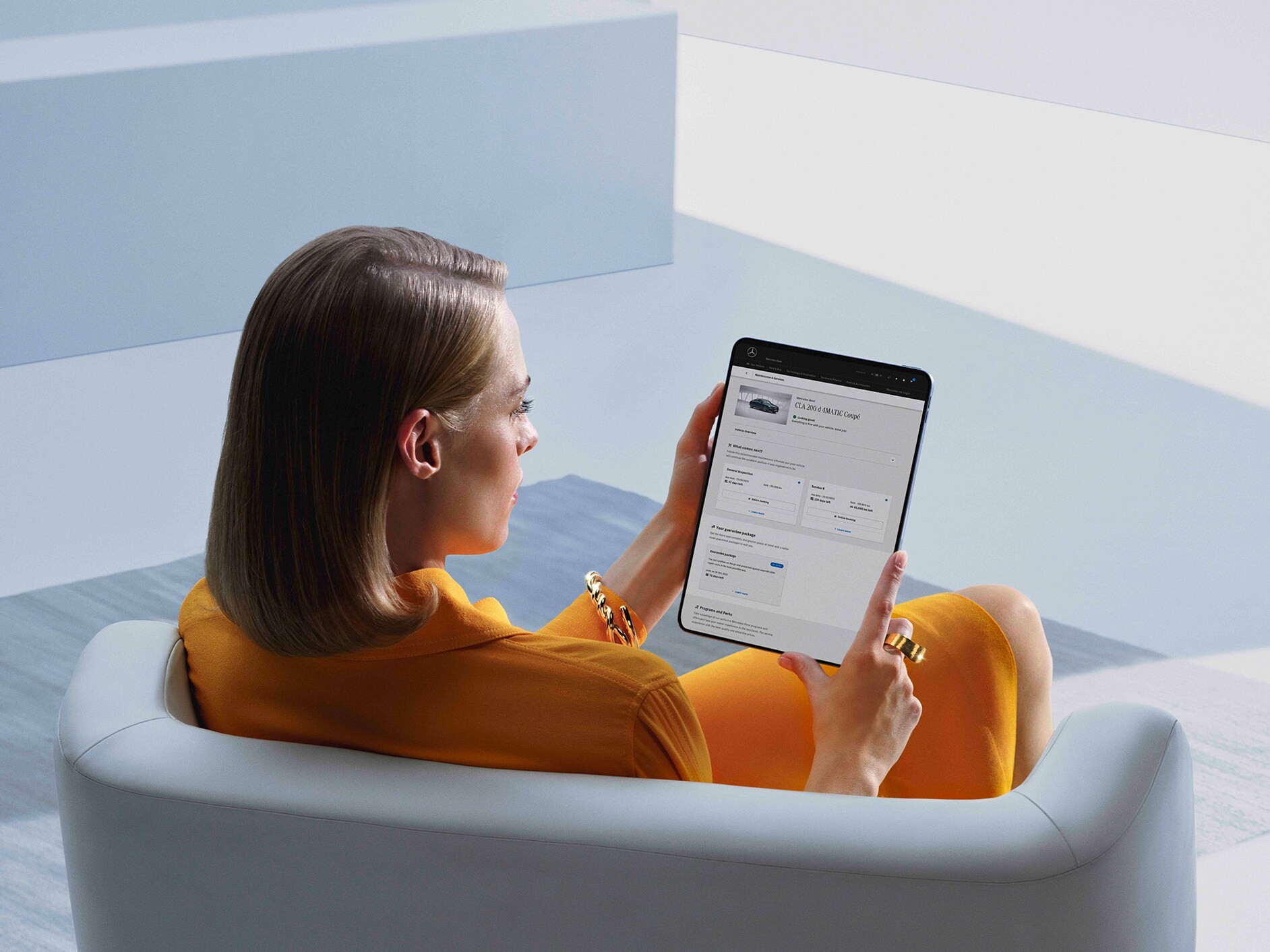 A Informação Remota do Estado do Veículo faz parte do Equipamento de série dos Extras Digitais da Mercedes-Benz.