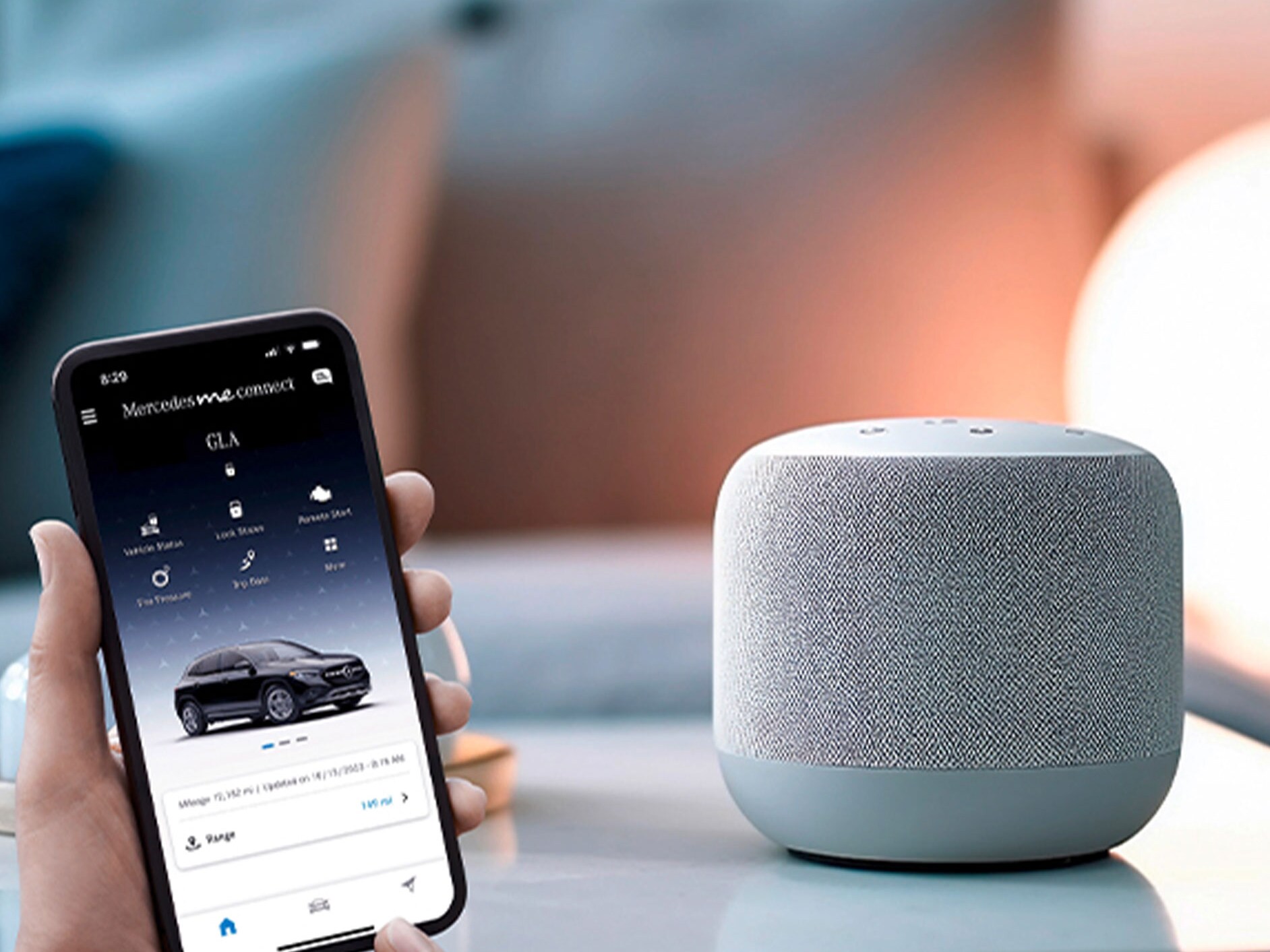 A interface para outros fornecedores como parte do Equipamento de série dos Extras Digitais da Mercedes-Benz.