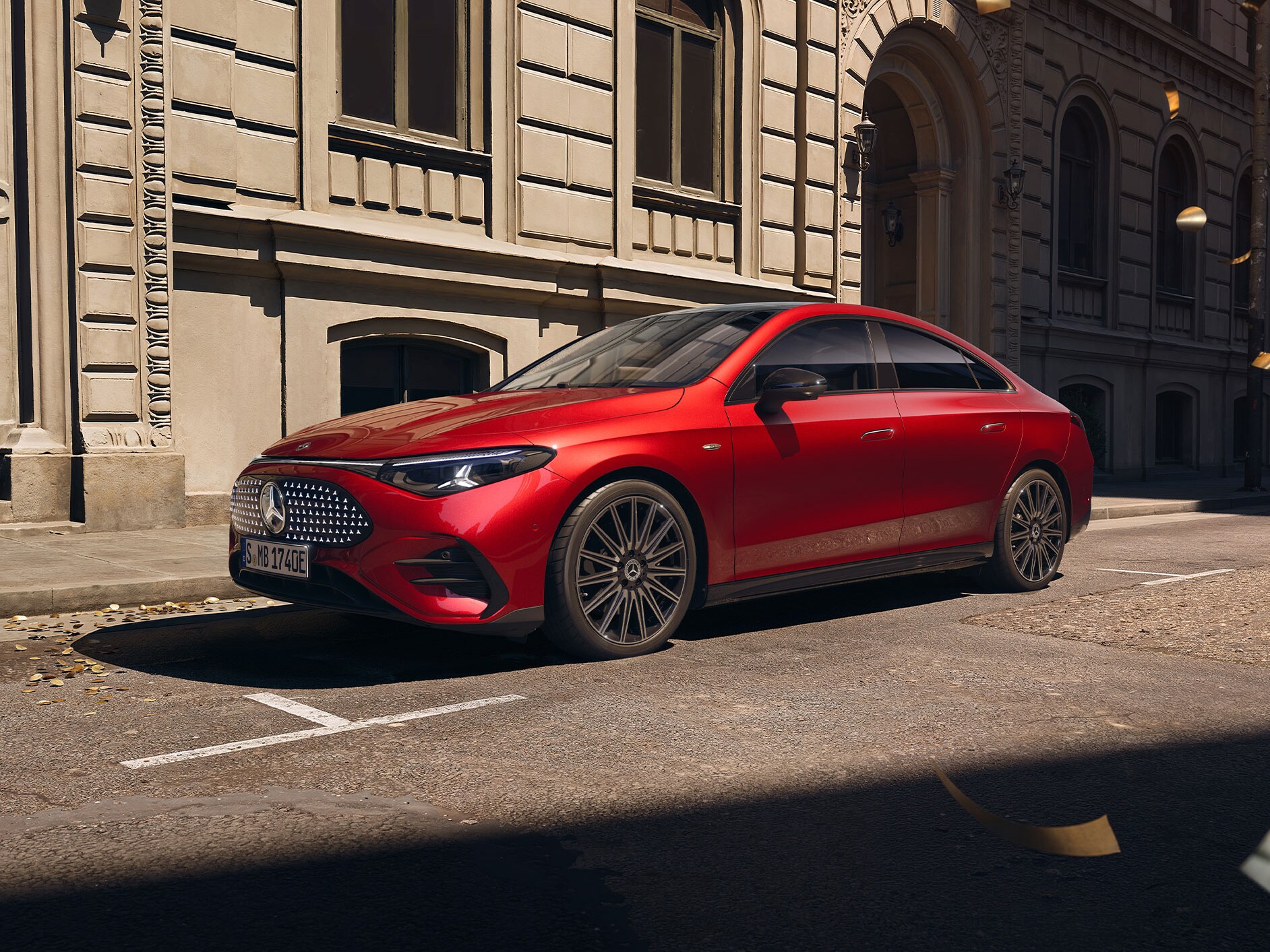 O novíssimo CLA totalmente elétrico da Mercedes-Benz.