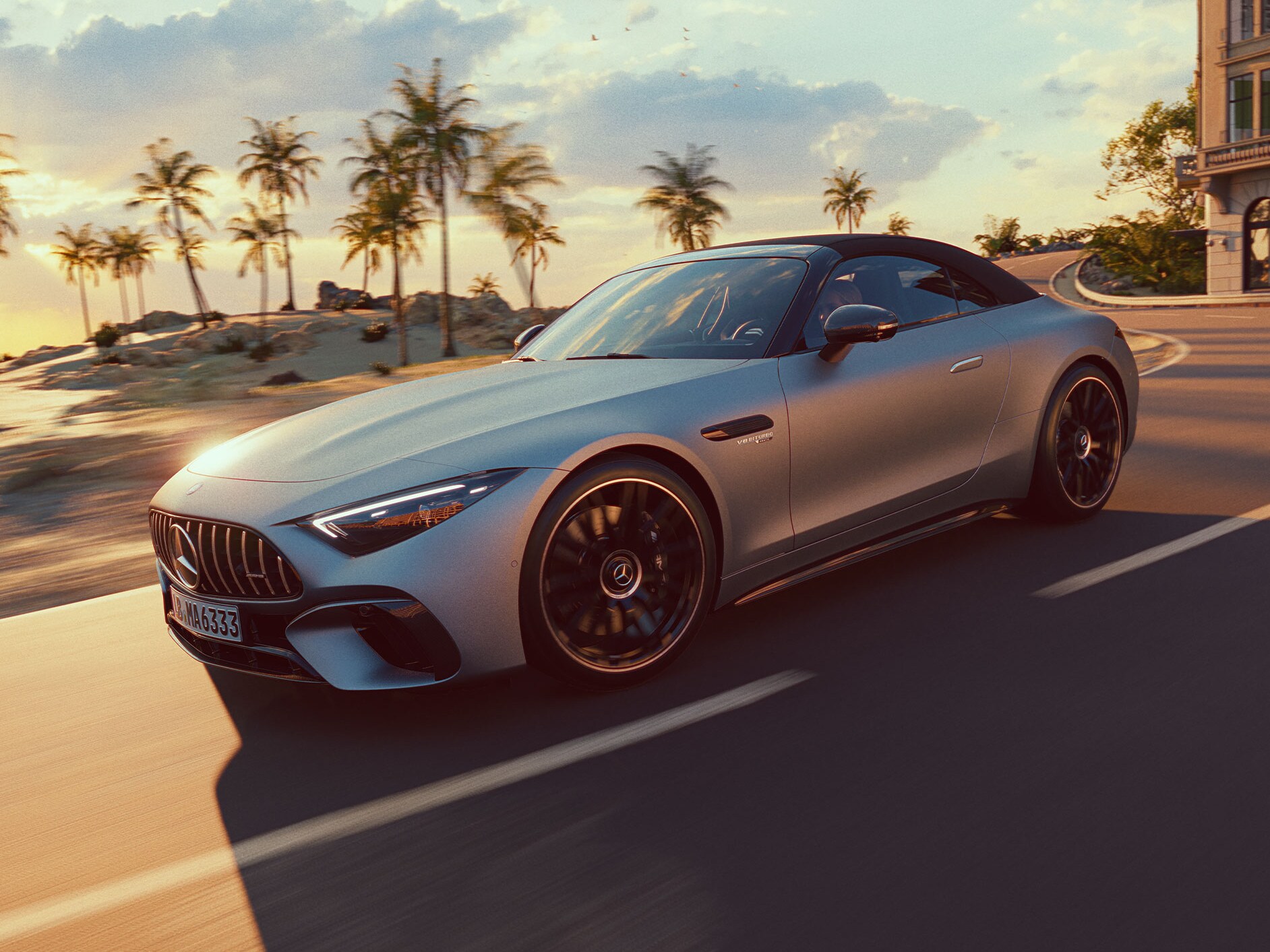 O Mercedes-AMG SL Roadster.