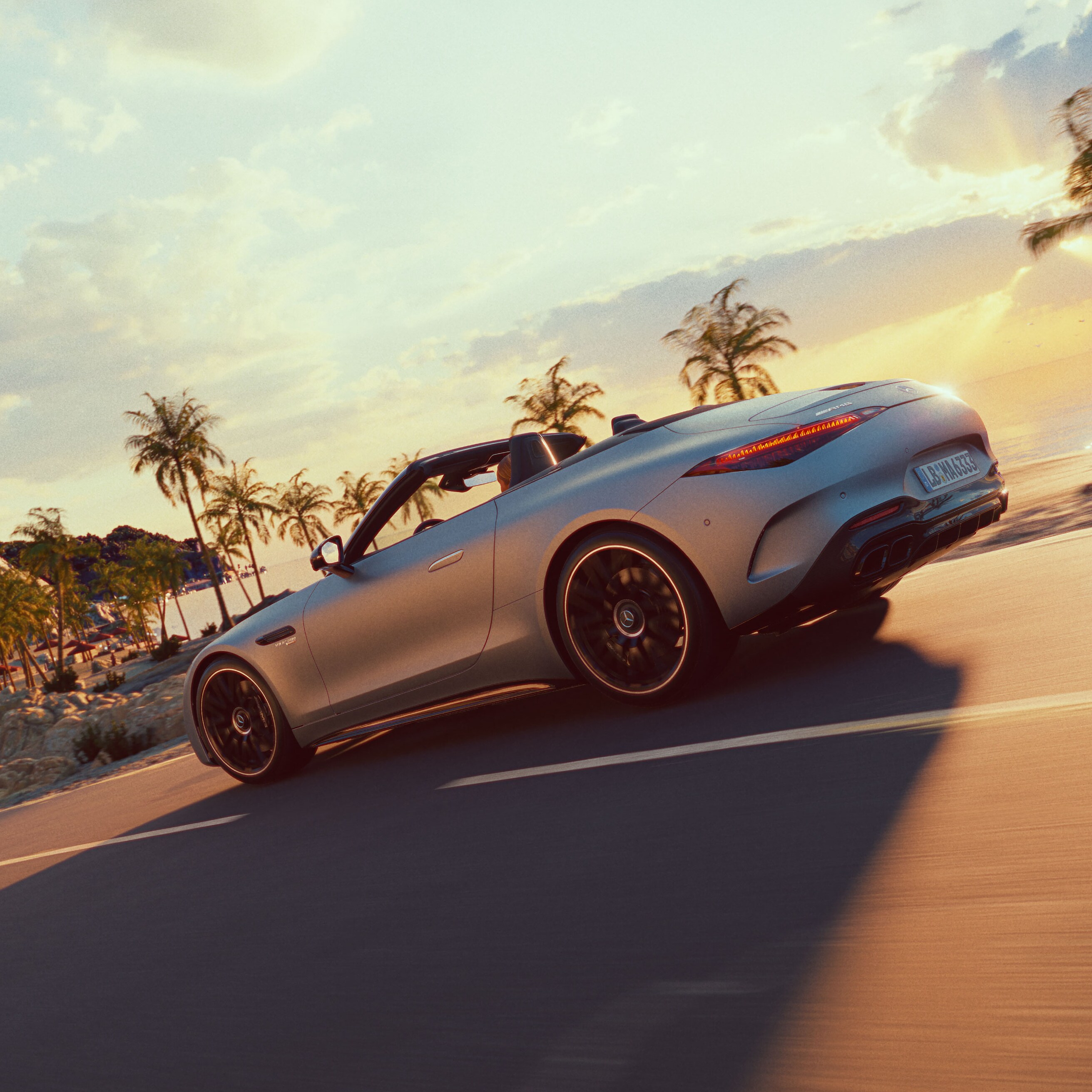 O Mercedes-AMG SL Roadster.