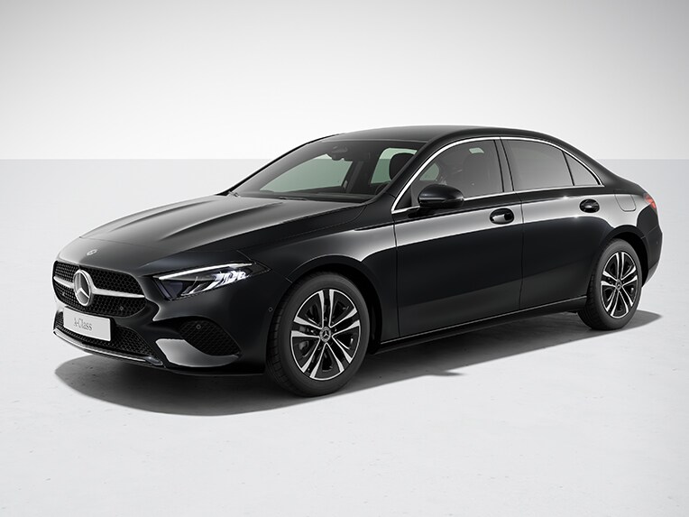 O exterior do Classe A Limousine da Mercedes-Benz com a linha de equipamento Progressive.