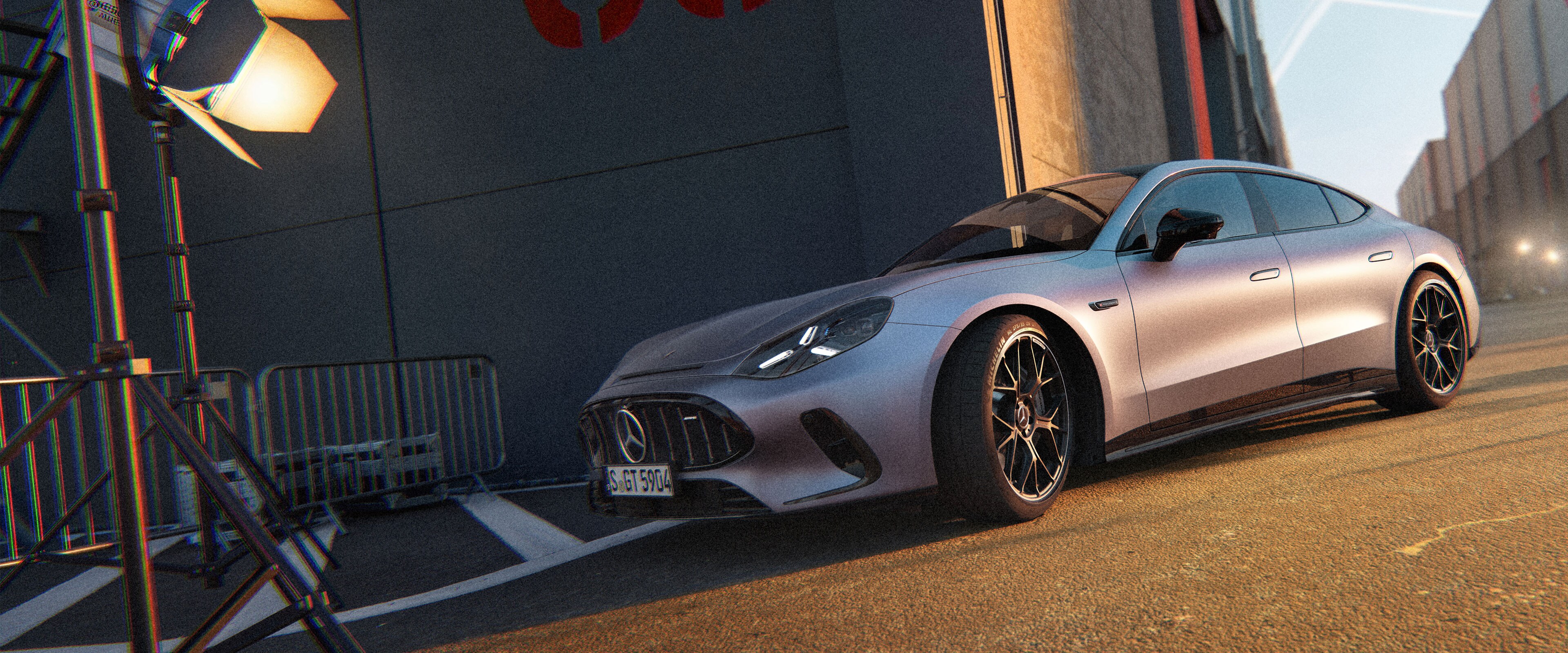 O Mercedes-AMG GT 53 Coupé 4 portas.