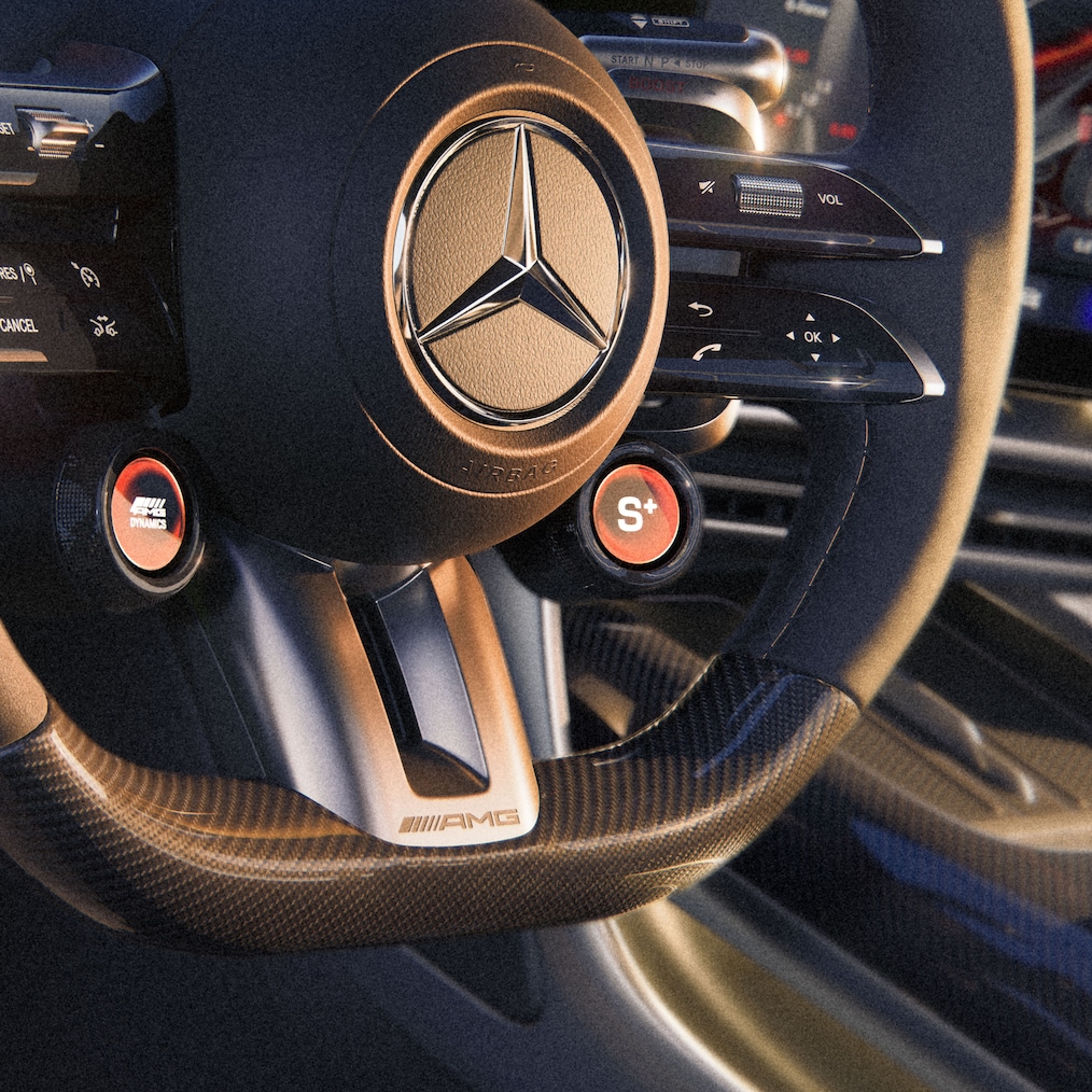 O interior do GT Coupé 4 portas da Mercedes-AMG.