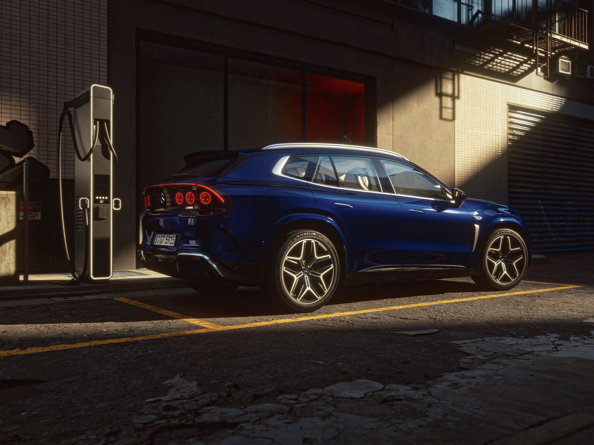 Carregamento e Autonomia | GT SUV | Mercedes-AMG A carregar o novo Mercedes-AMG GT SUV.