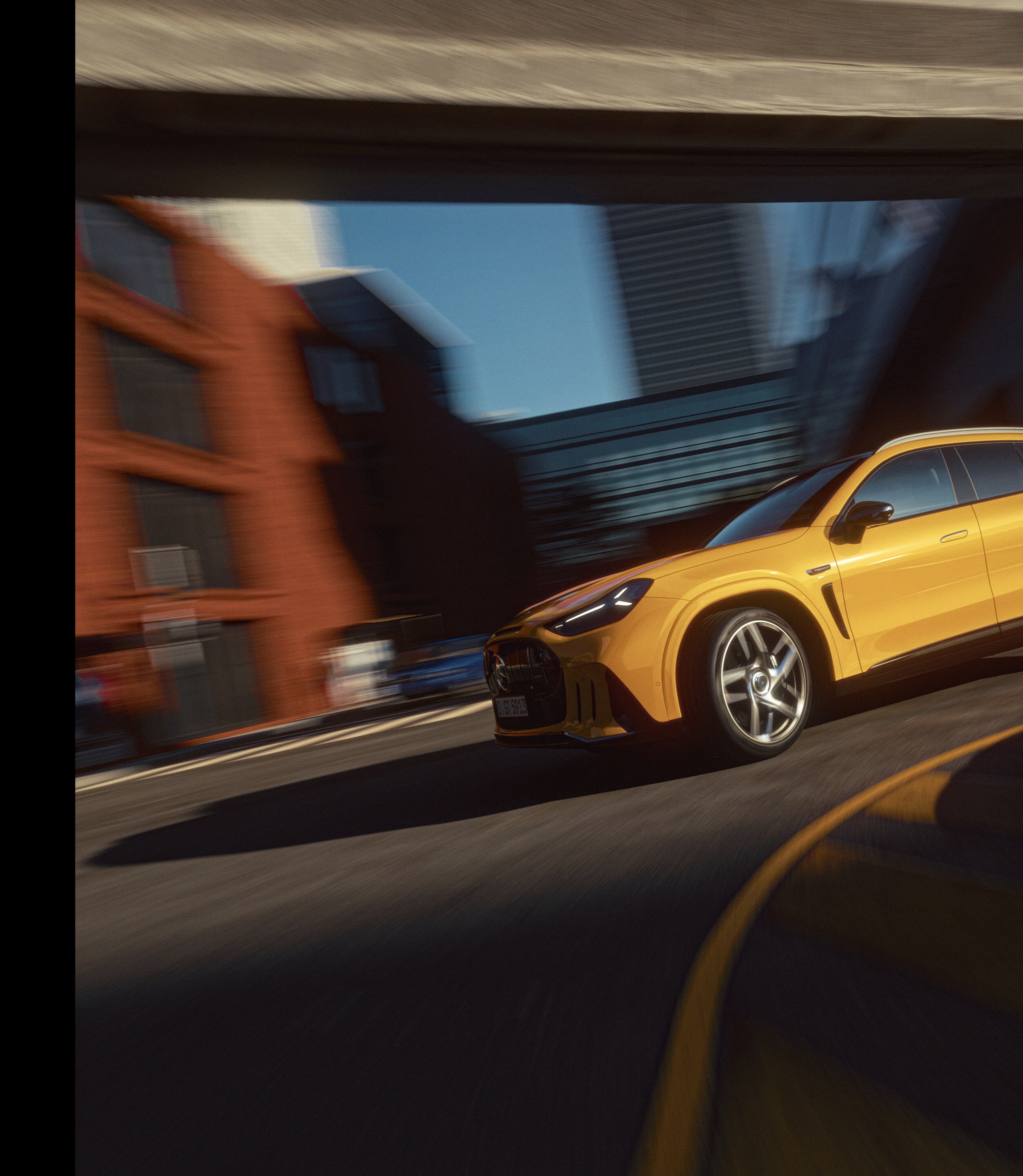 O exterior do novo Mercedes-AMG GT SUV.
