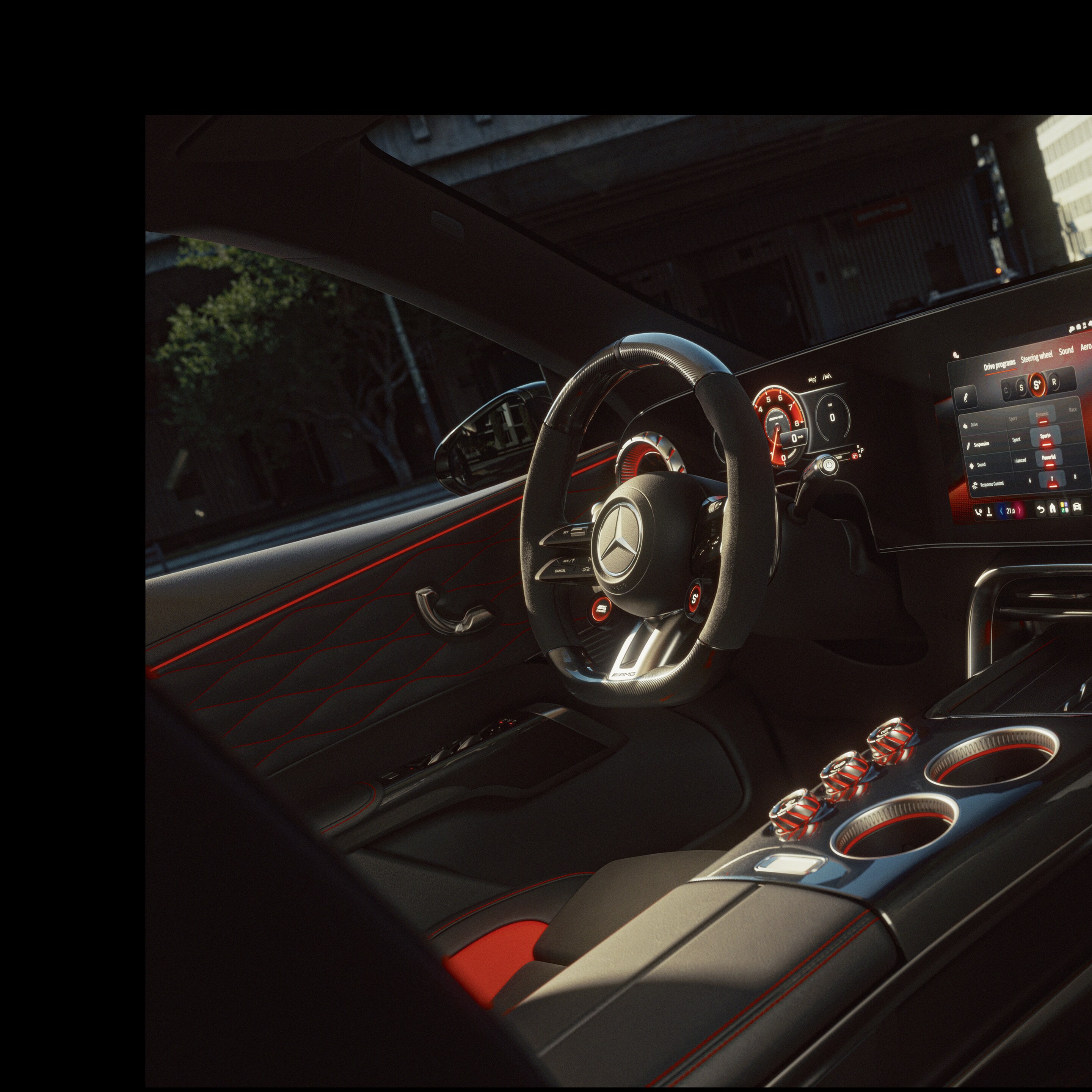 O interior do novo Mercedes-AMG GT SUV.