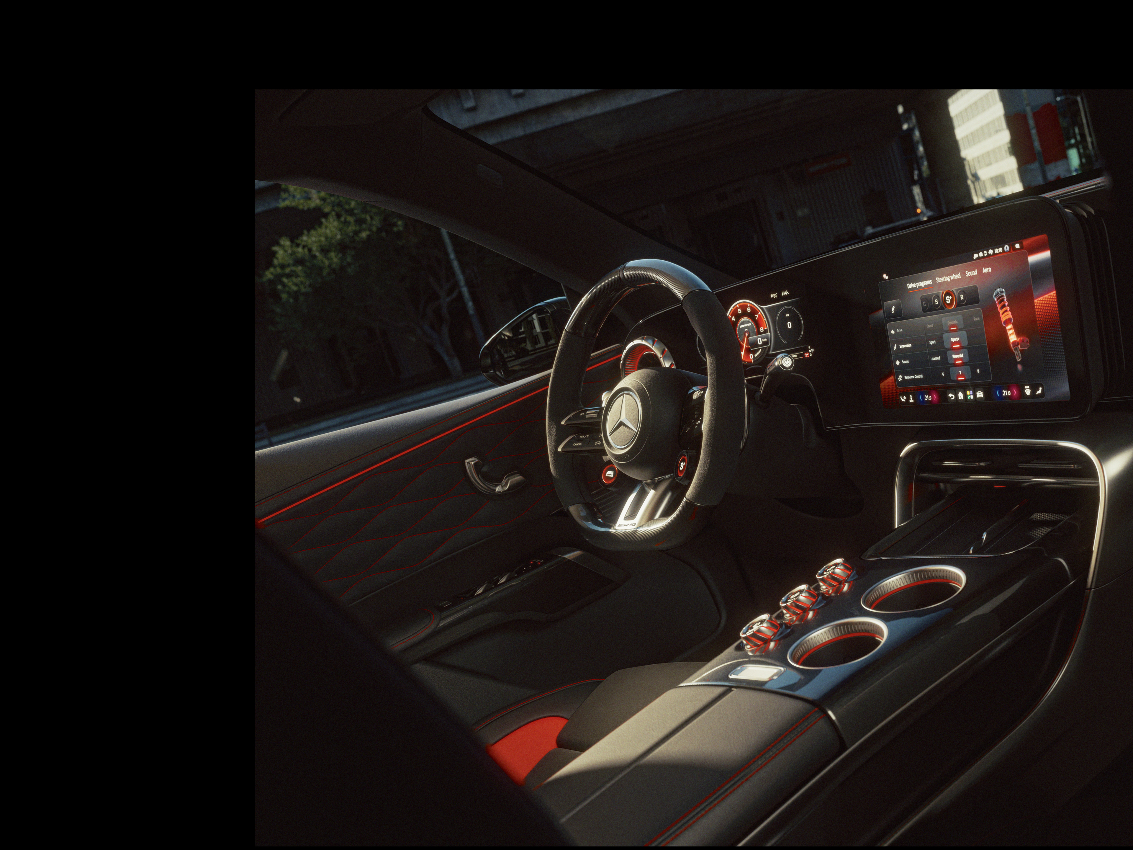 Interior | GT SUV | Mercedes-AMG O interior do novo Mercedes-AMG GT SUV.
