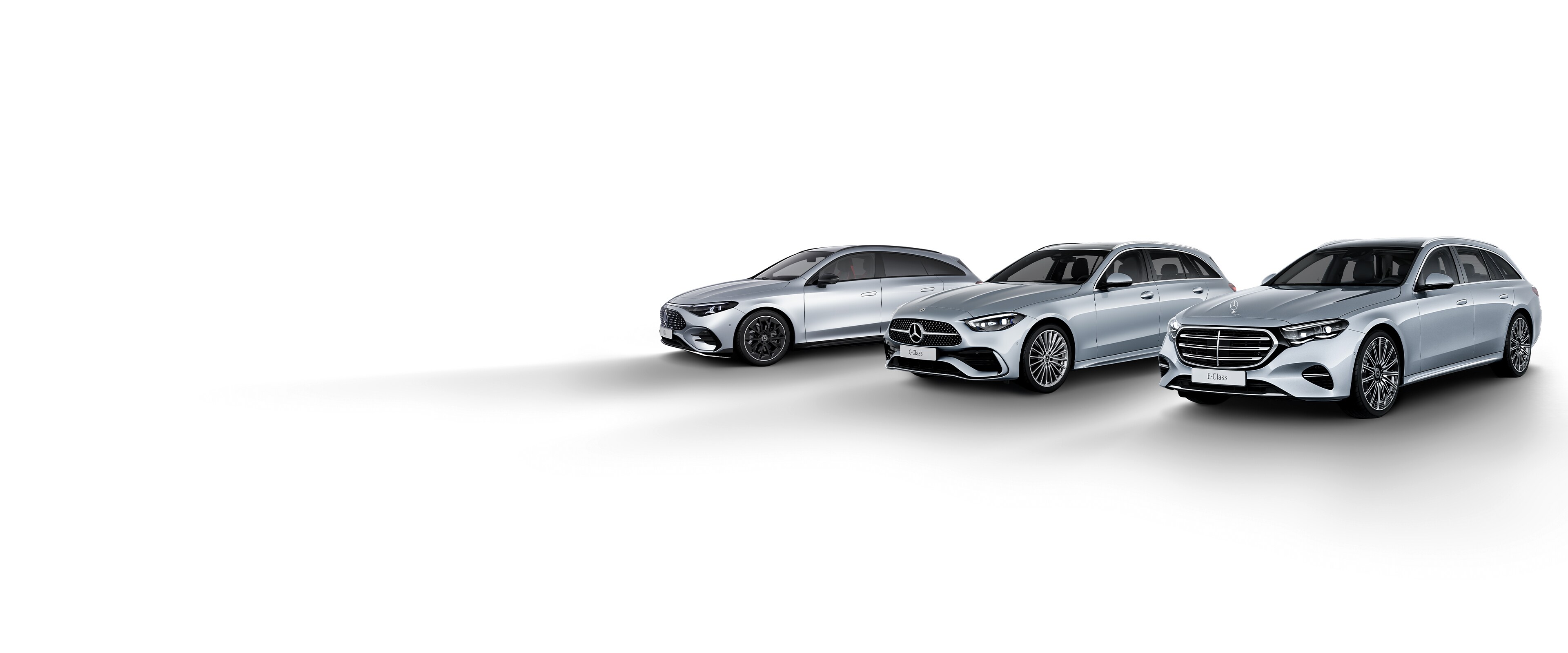 A gama Mercedes-Benz Station: CLA Shooting Brake, Classe C Station e Classe E Station.