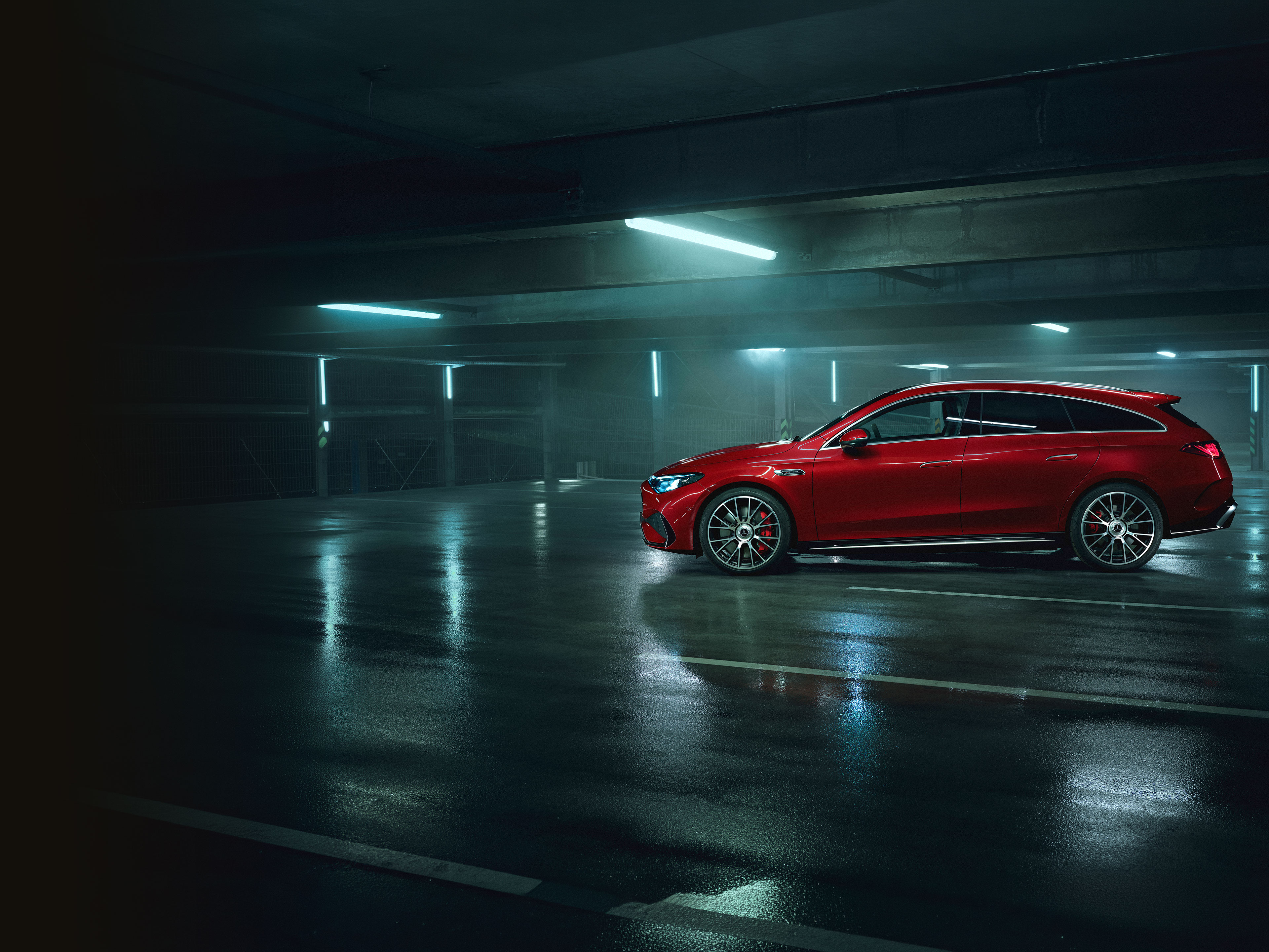 Exterior | CLA Shooting Brake | Mercedes-AMG O exterior do novo Mercedes-AMG CLA 45 4MATIC+ Shooting Brake elétrico.