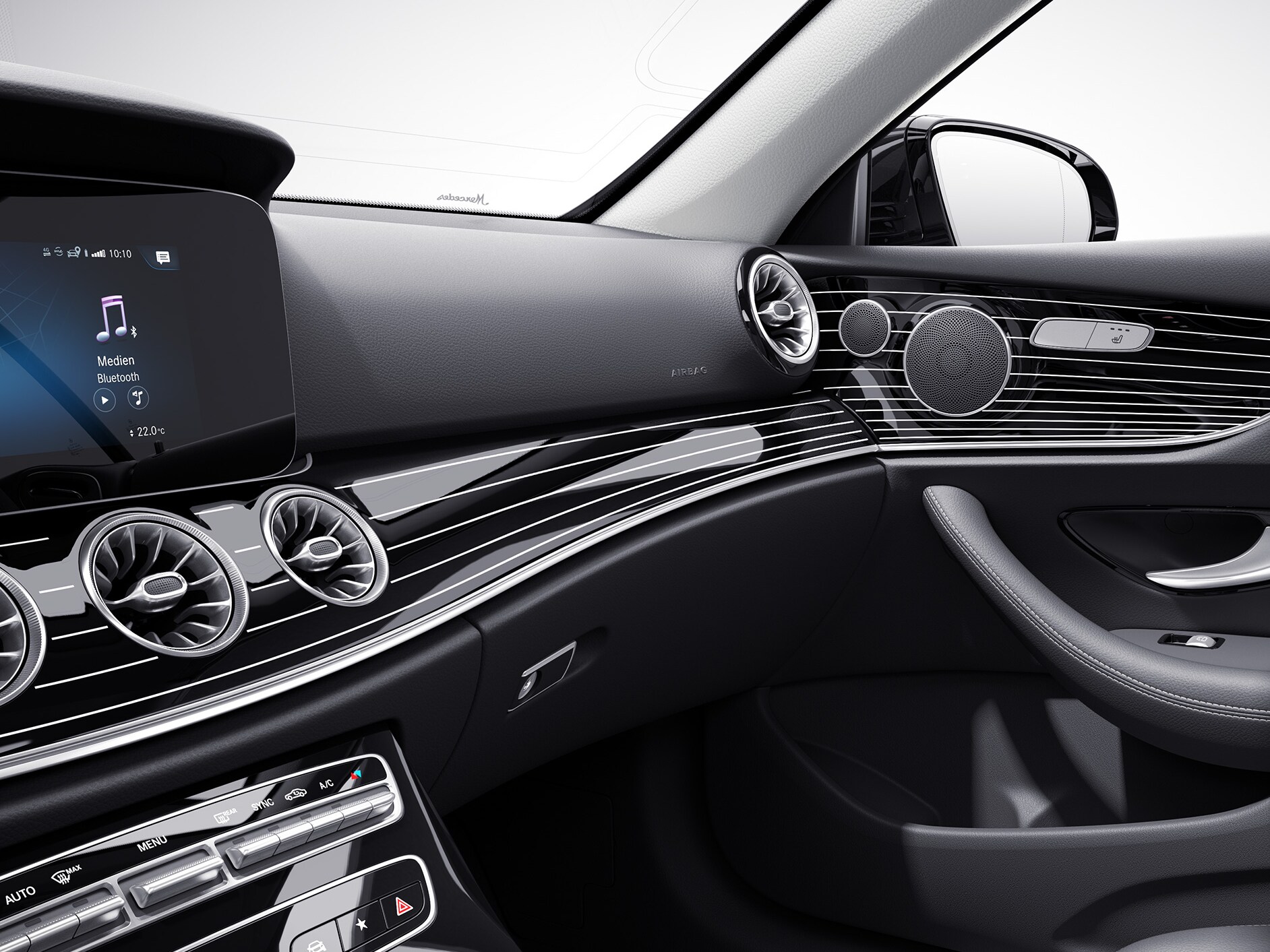 O interior do Mercedes-AMG Classe E Cabrio.