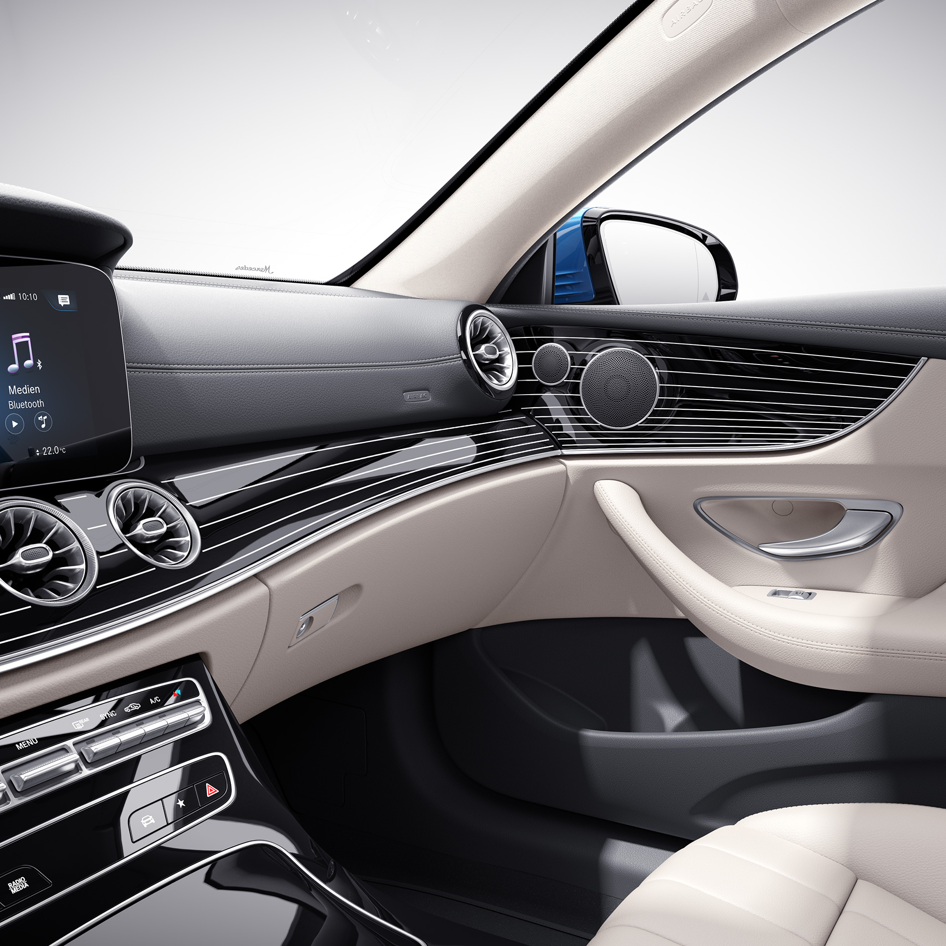 Elementos decorativos | Classe E Coupé | Mercedes-AMG O interior do Mercedes-AMG Classe E Coupé.