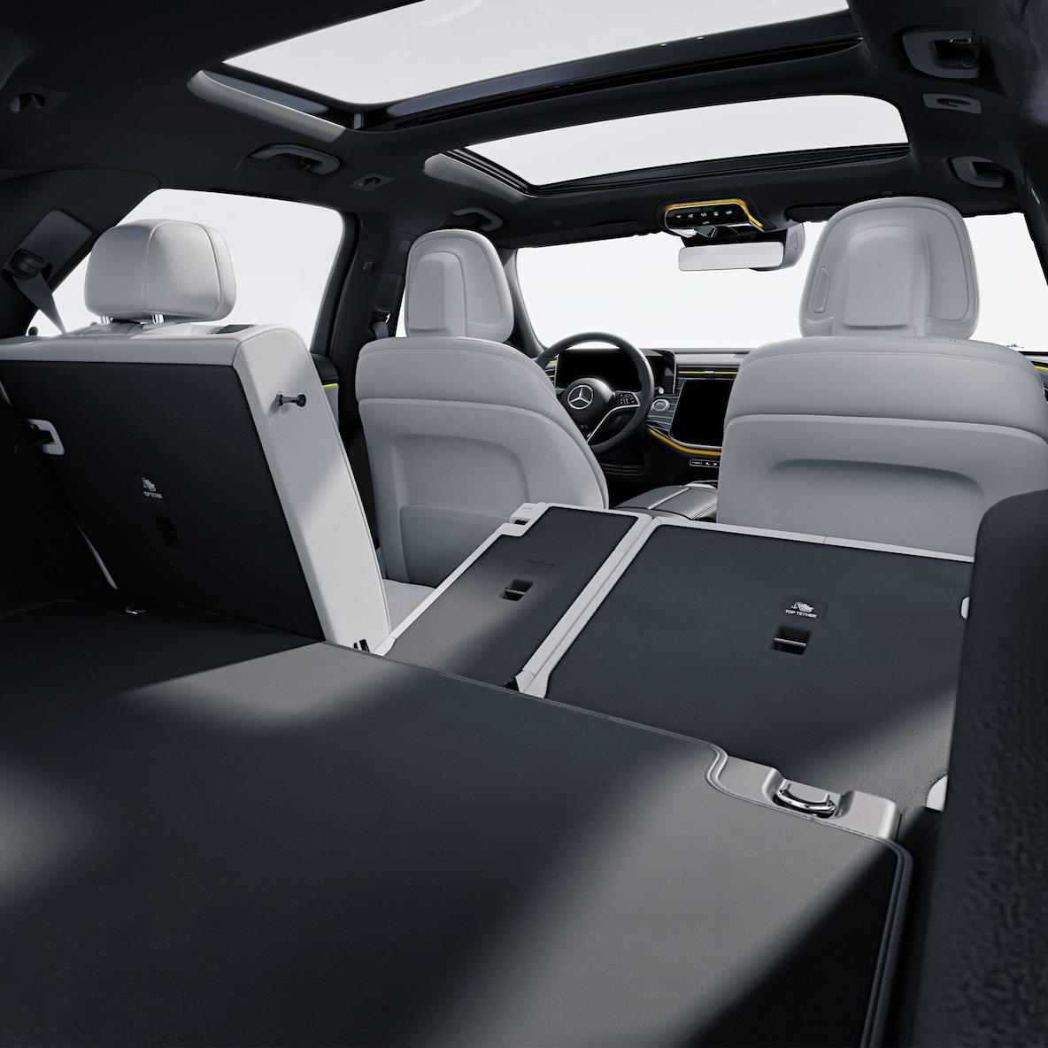 O conceito de espaço flexível do Classe E da Mercedes-Benz.
