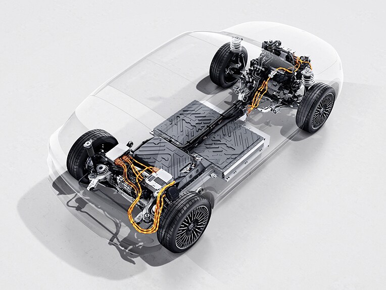 A tração integral 4MATIC no EQA da Mercedes-Benz.
