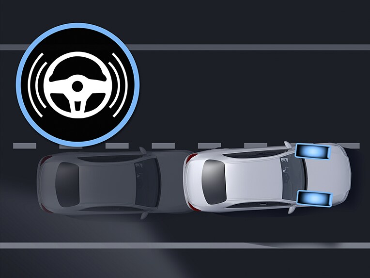 O Assistente Ativo de Faixa de Rodagem no EQA da Mercedes-Benz.