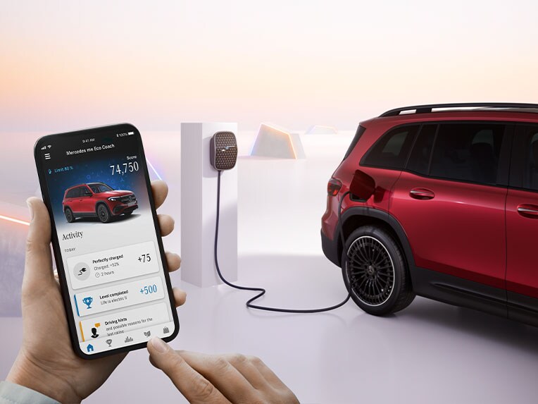 Aplicação Eco Coach no EQB da Mercedes-Benz.