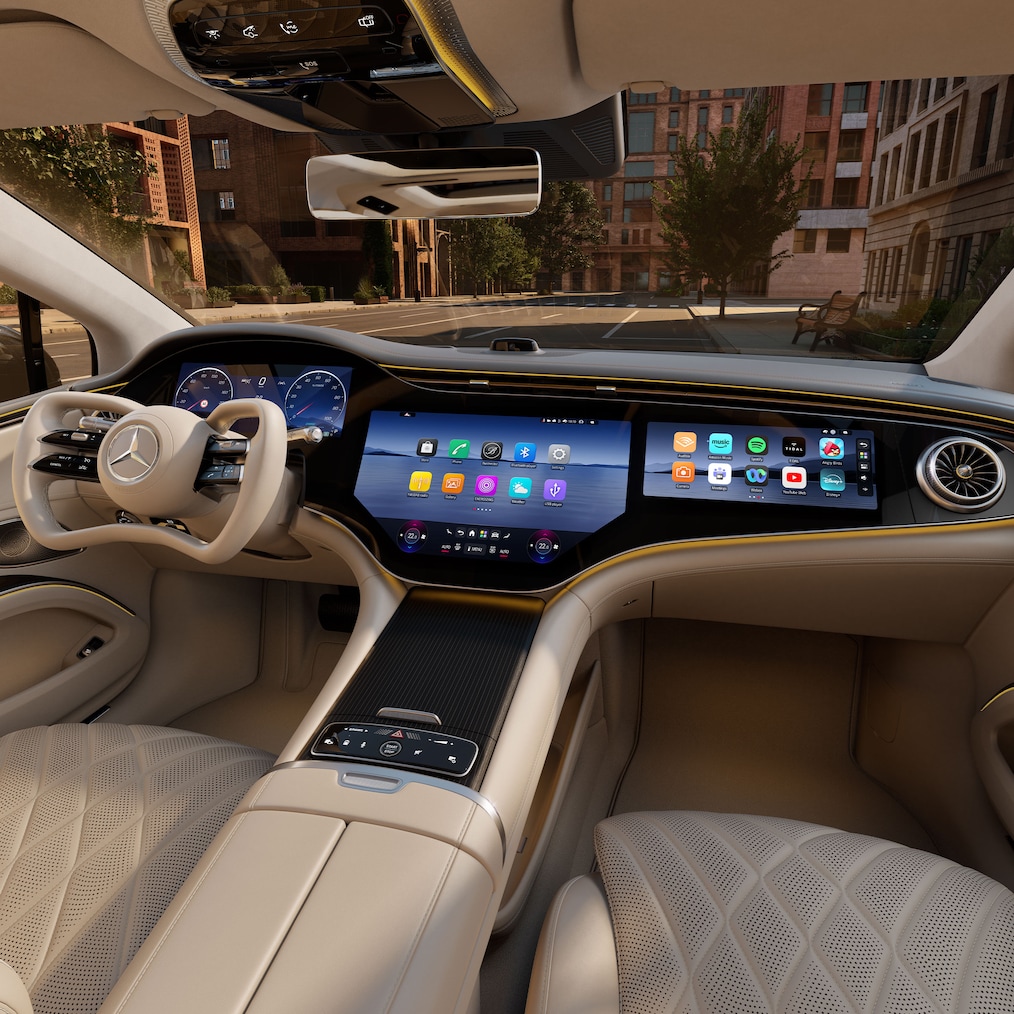 A próxima geração do MB.OS no novo Mercedes-Benz EQS.