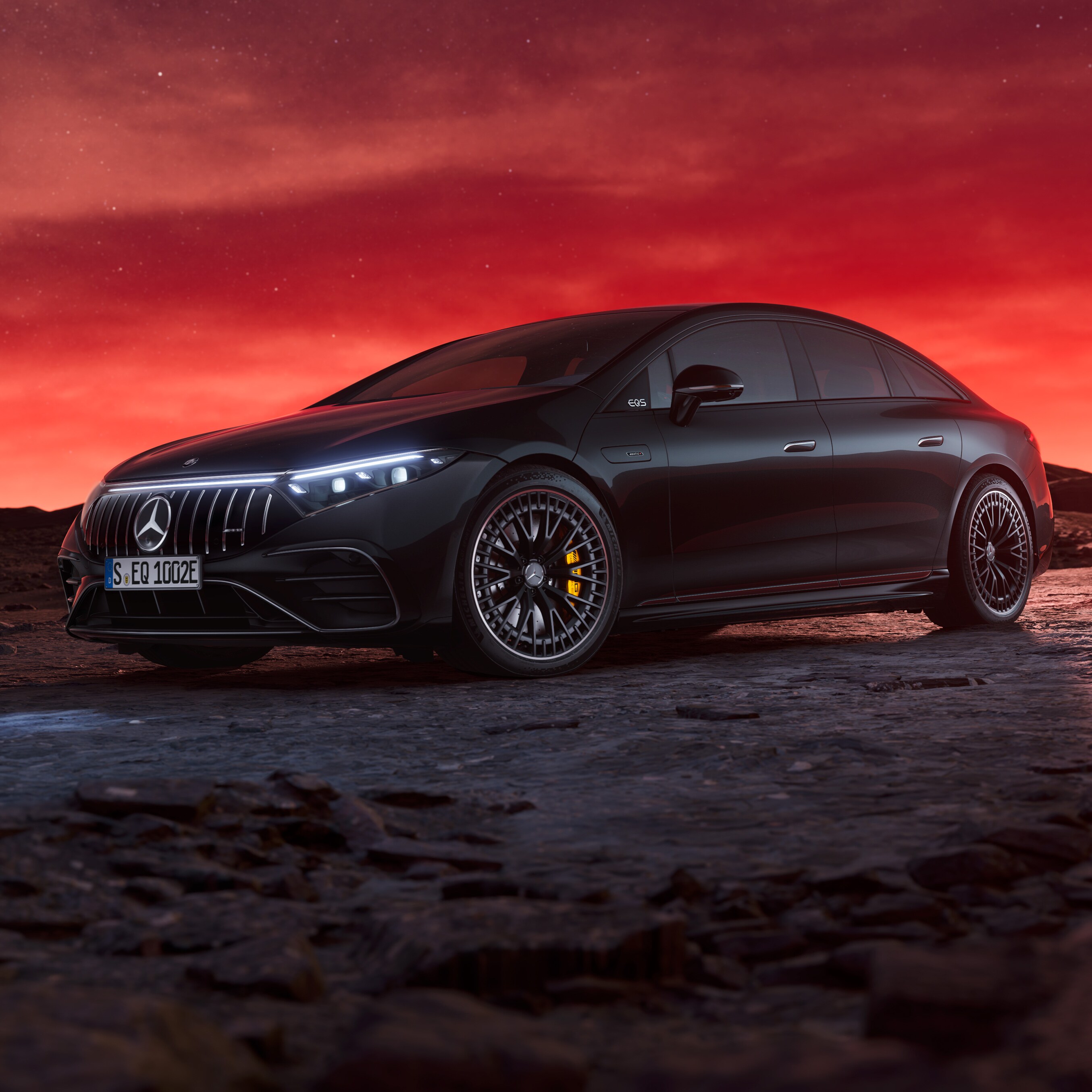 O Mercedes-AMG EQS 53 4MATIC+.
