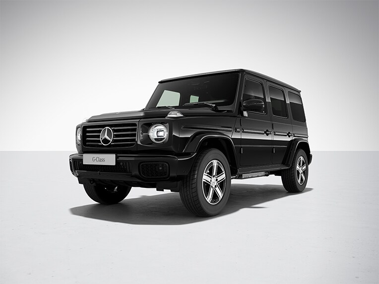 O Mercedes-Benz Classe G com o equipamento de série exterior.