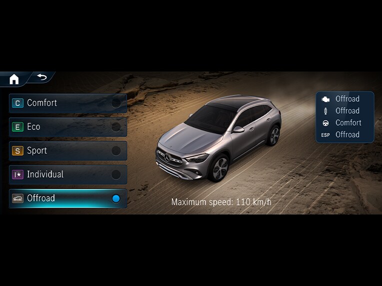 O Pack Tecnológico Off-Road do Mercedes-Benz GLA.