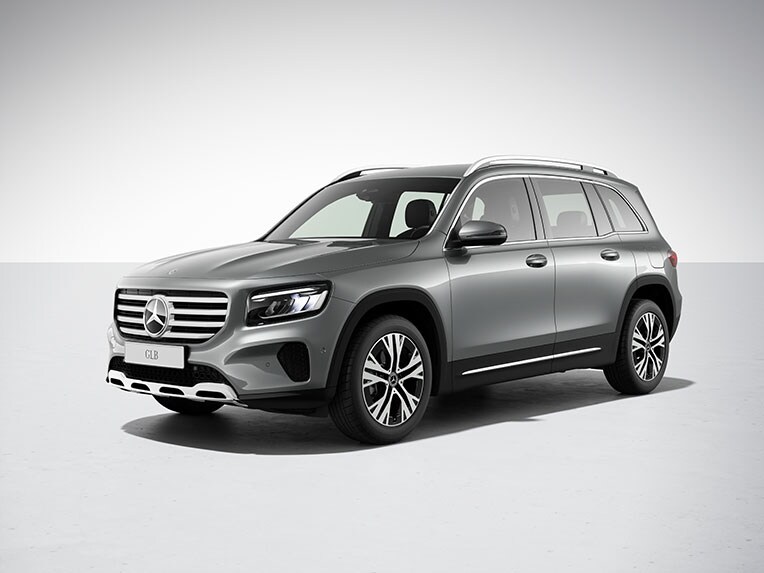 A linha de equipamento Progressive na vista exterior do GLB da Mercedes-Benz.