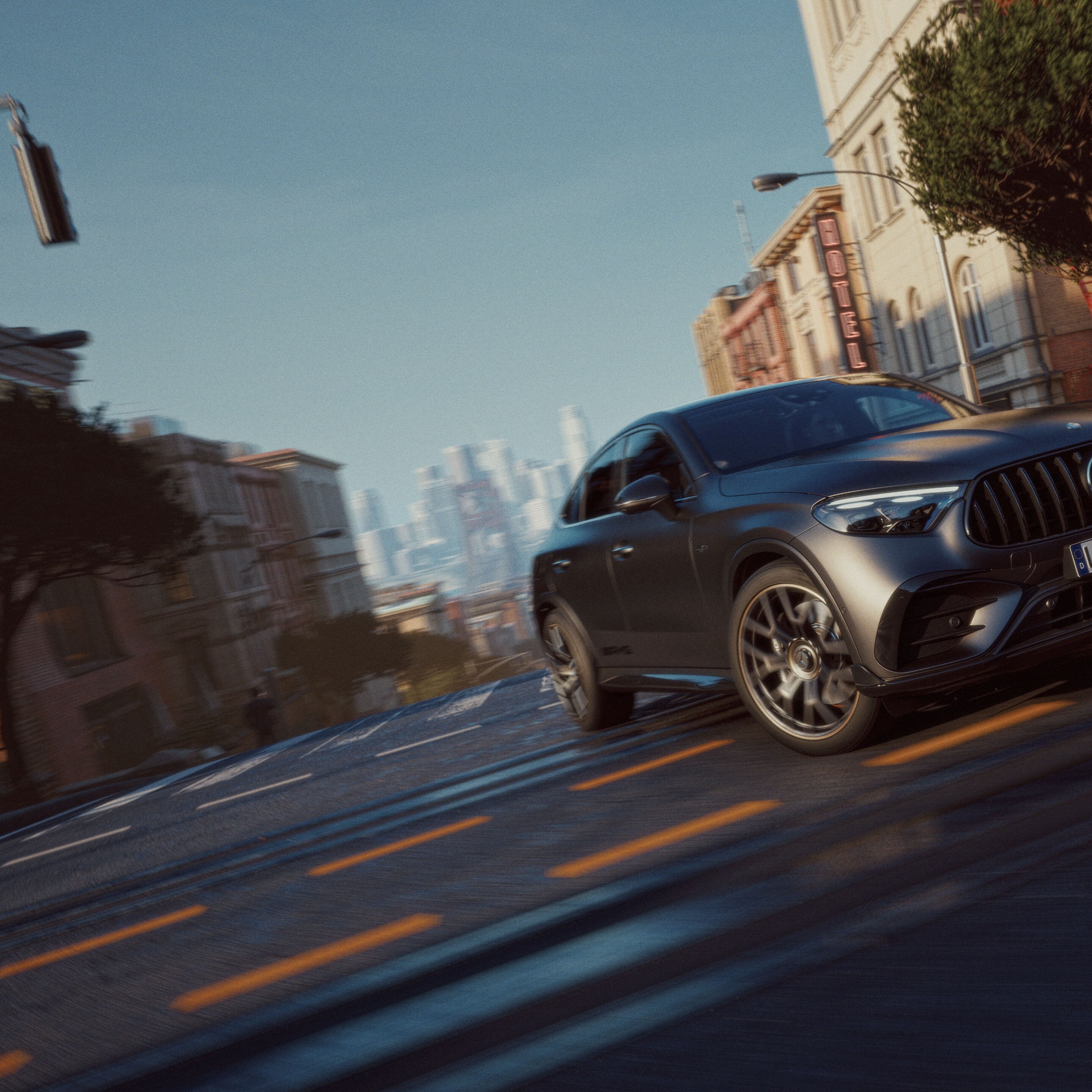 O exterior do novo Mercedes-AMG GLC Coupé.