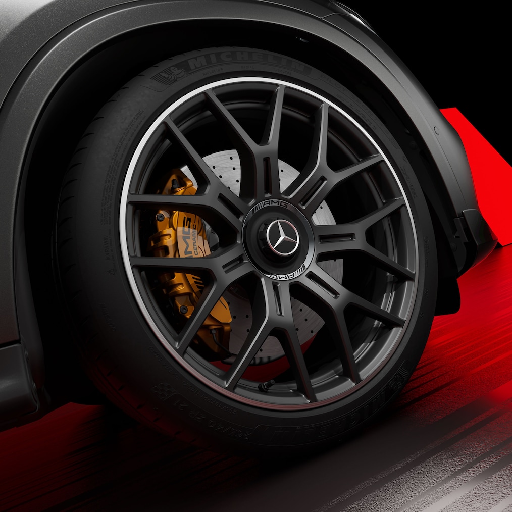 Jante liga leve AMG raios Y 53,3 cm (21 pol.) (RWN) sistema travagem AMG 