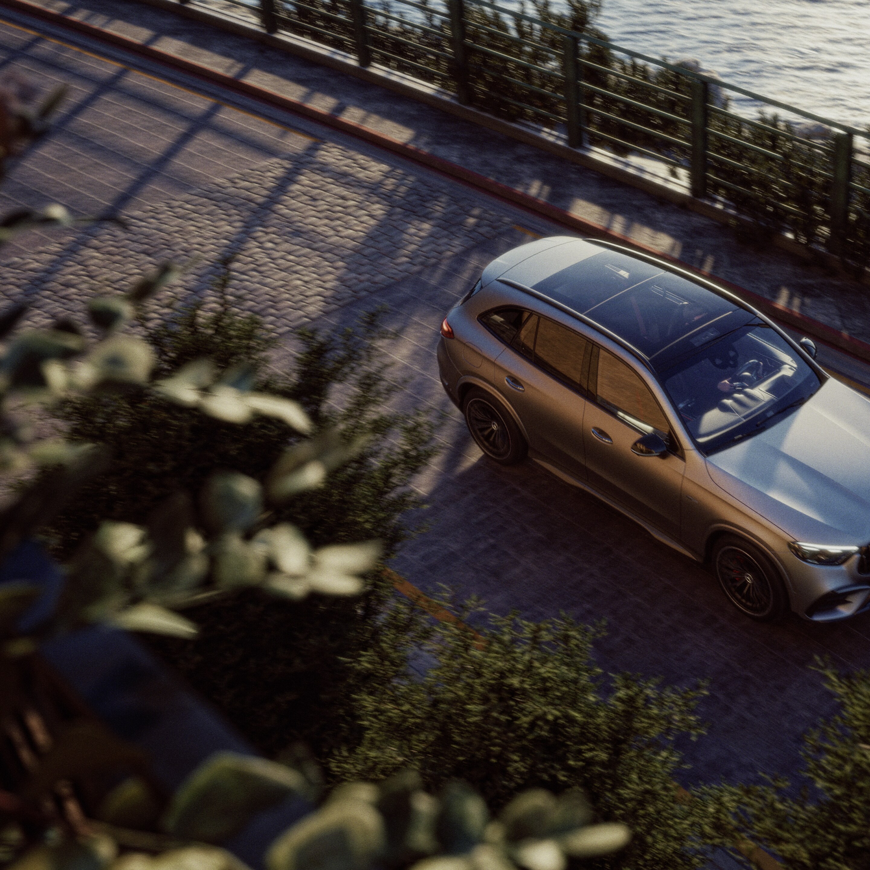 O exterior do novo Mercedes-AMG GLC SUV.