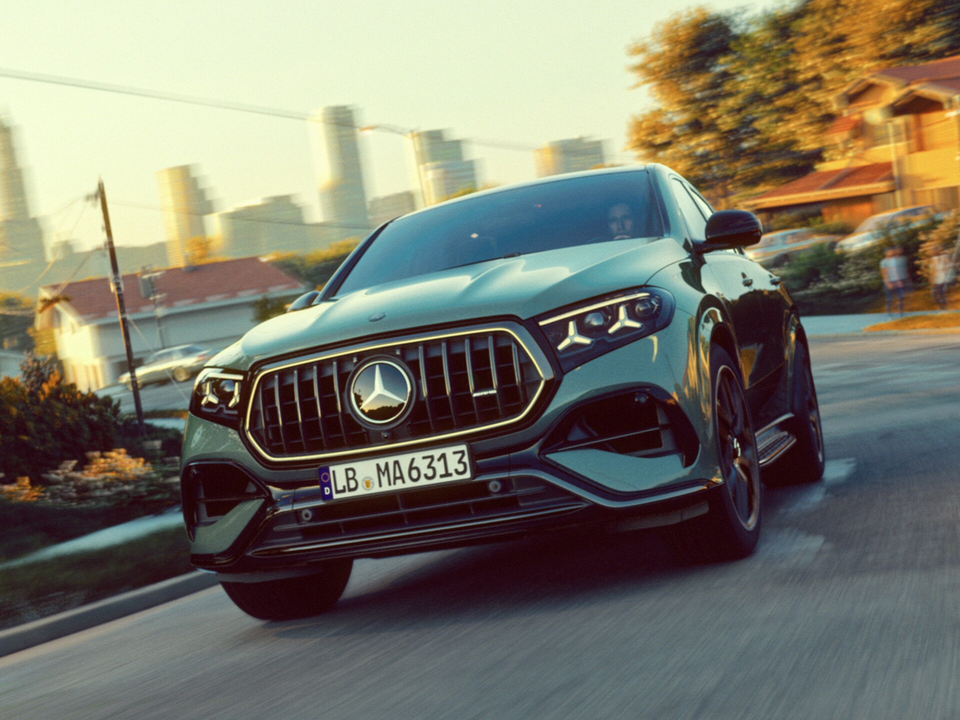 O novo design dianteiro do Mercedes-AMG GLE 63 S 4MATIC+ Coupé.