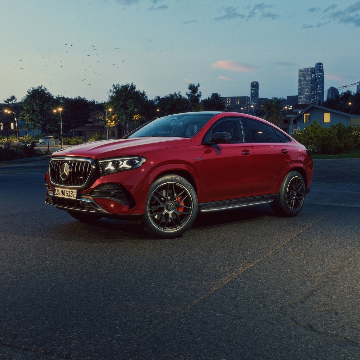 O design desportivo de coupé do Mercedes-AMG GLE Coupé.
