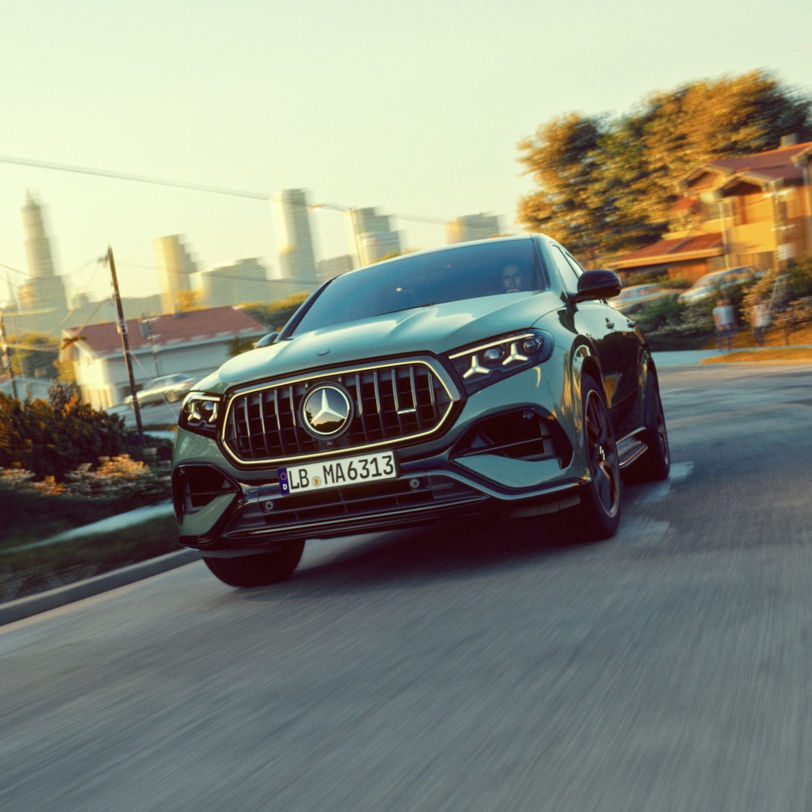 O novo design dianteiro do Mercedes-AMG GLE 63 S Coupé.