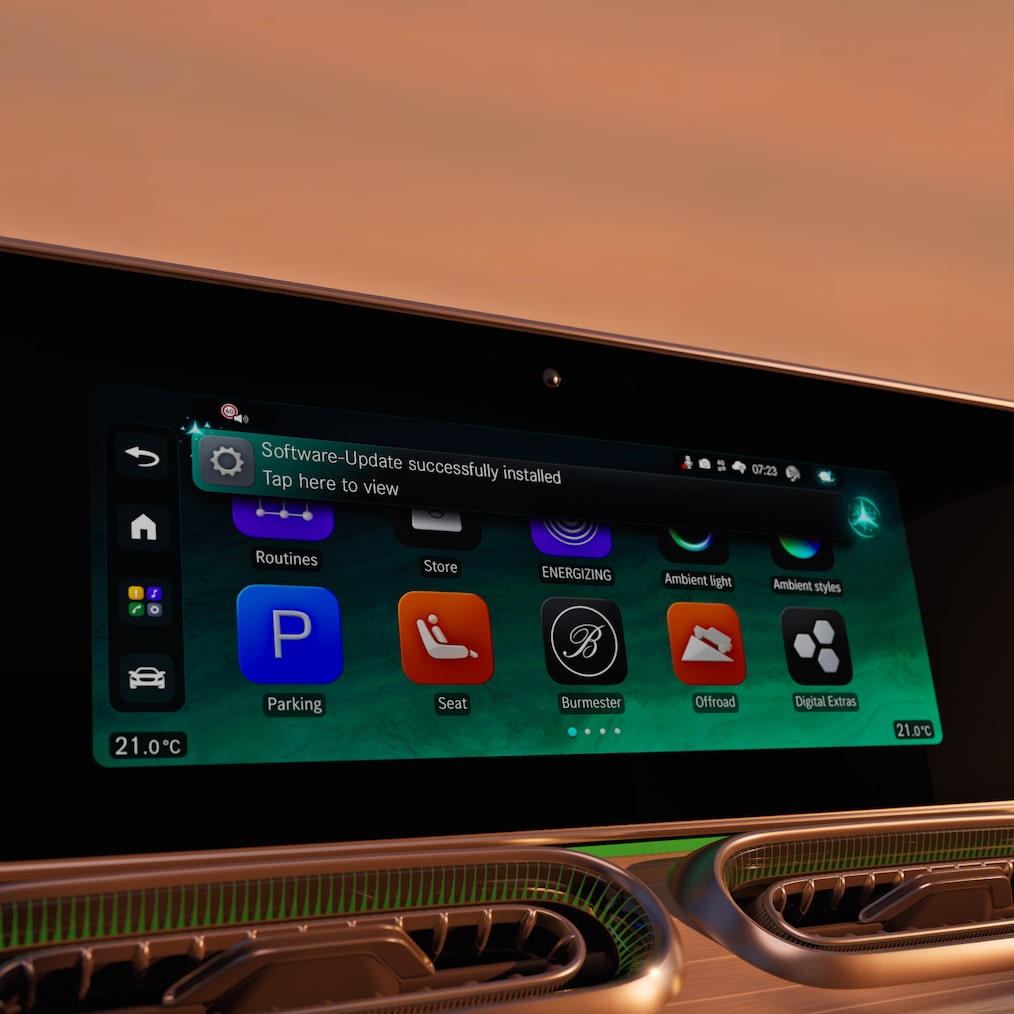 O Mercedes-Benz Operating System (MB.OS) do novo GLE Coupé da Mercedes-Benz.