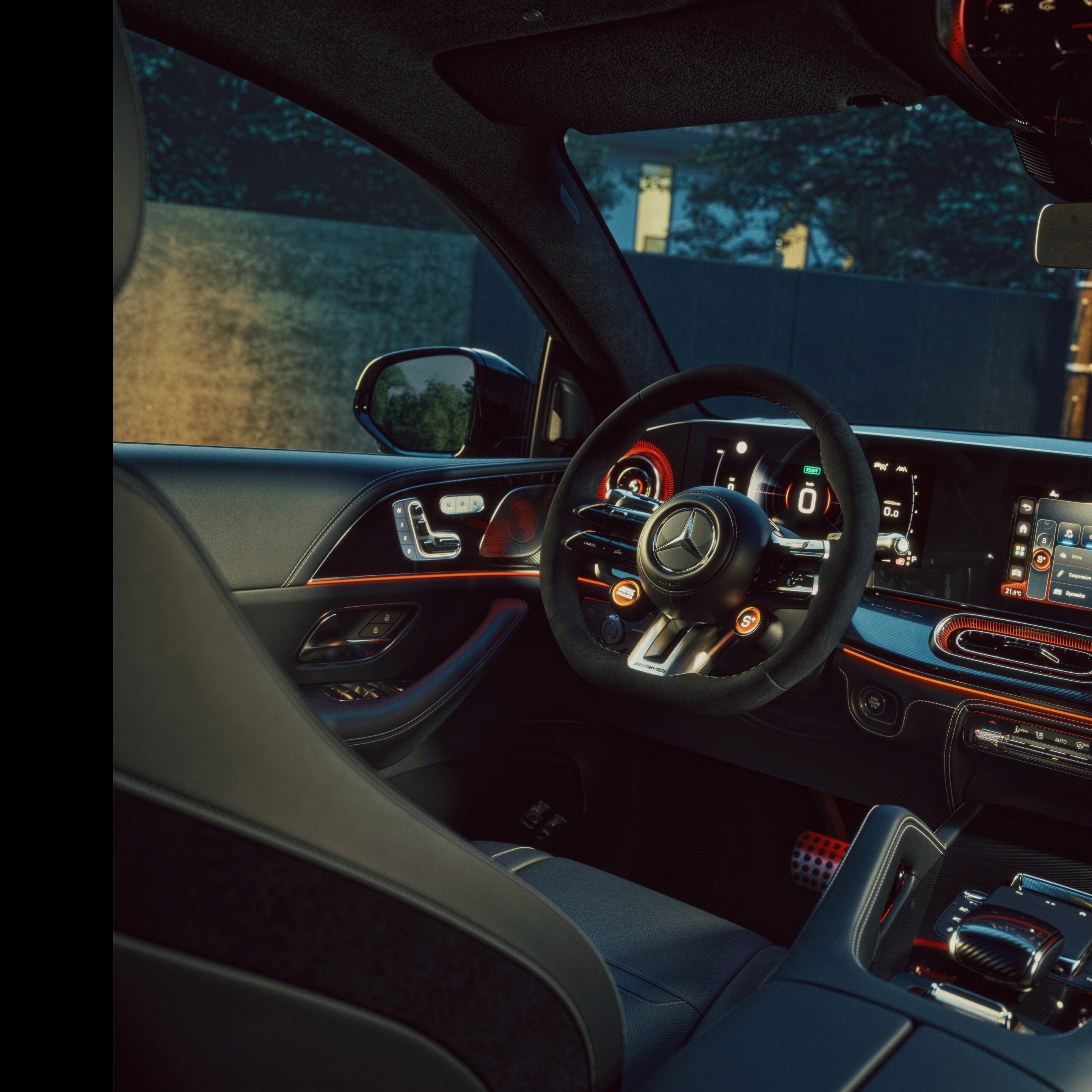 O interior do novo Mercedes-AMG GLE Coupé.