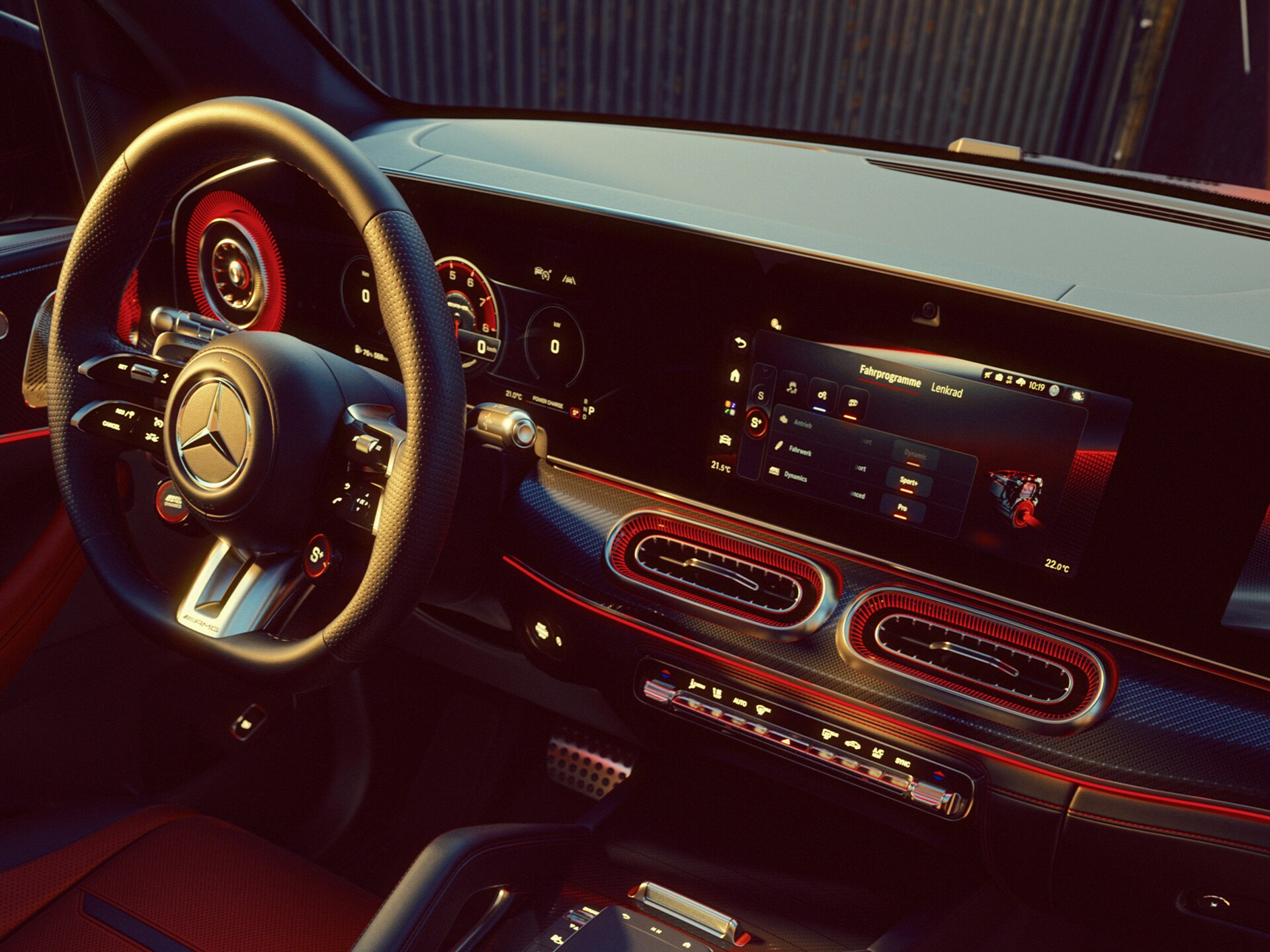 O volante AMG Performance no Mercedes-AMG GLE 63 S 4MATIC+ SUV.
