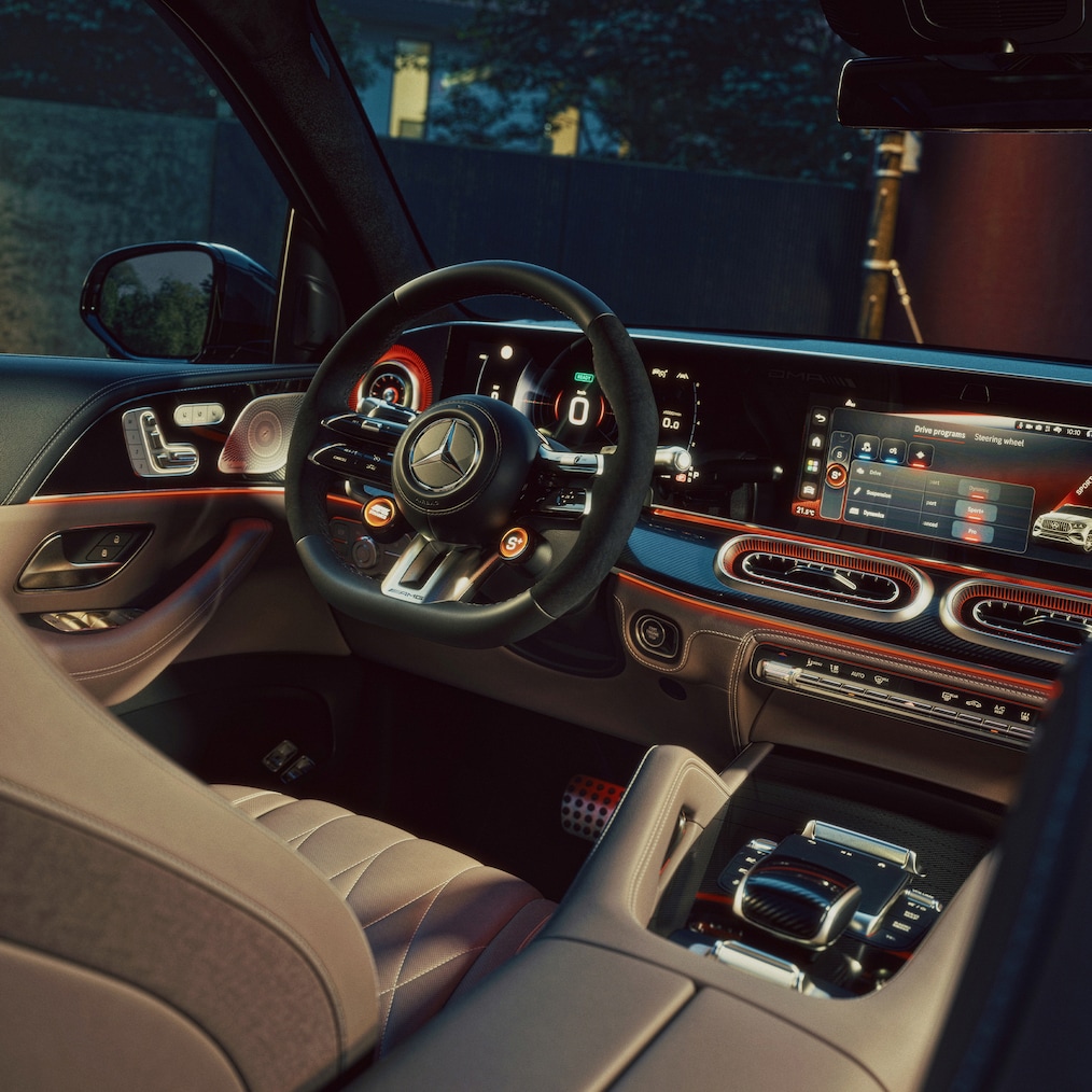 Os bancos AMG no Mercedes-AMG GLE 53.