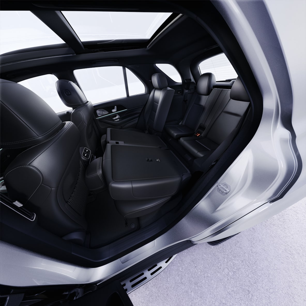 O interior do Mercedes-Benz GLE.