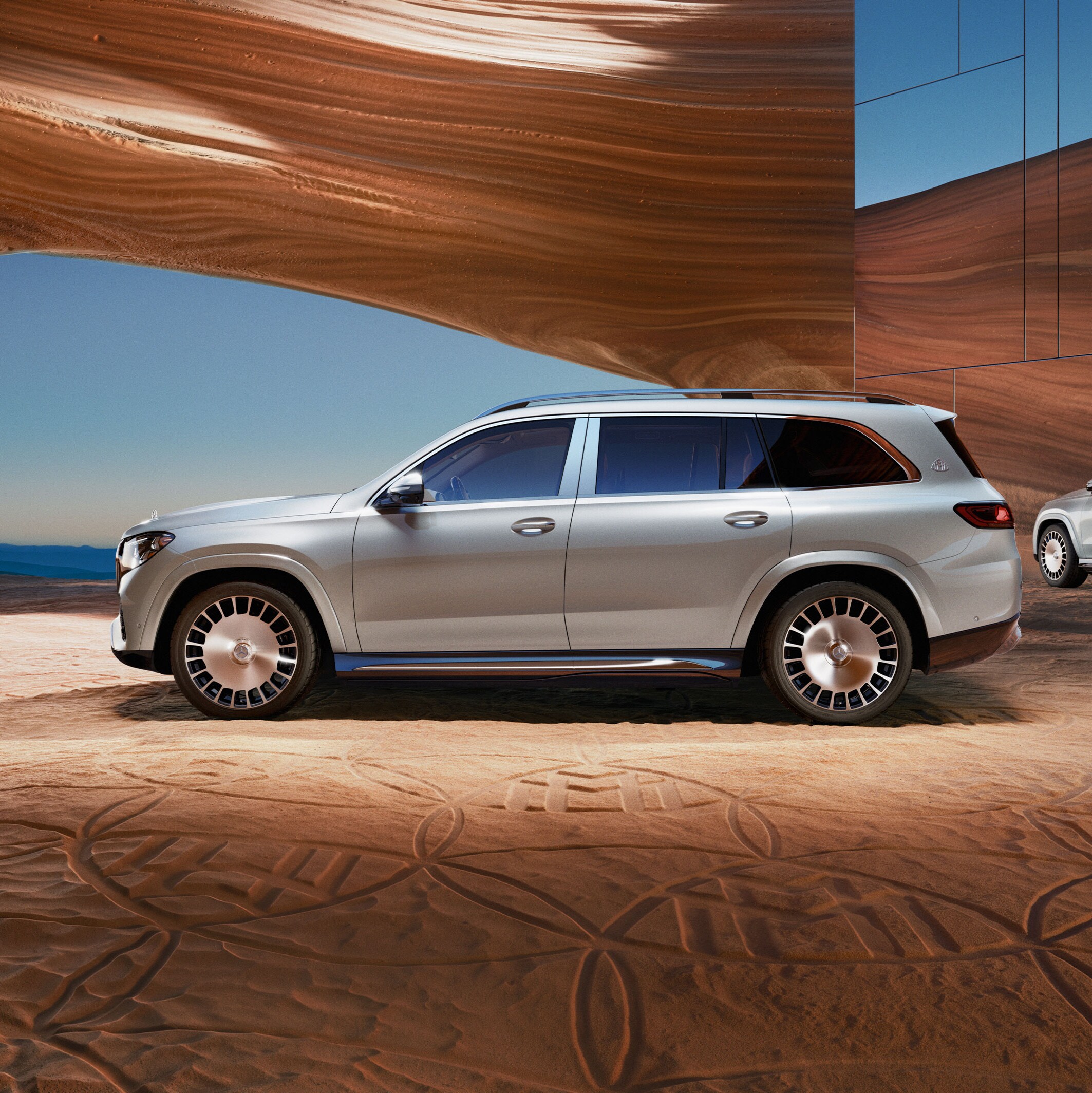 O exterior do GLS da Mercedes-Maybach.