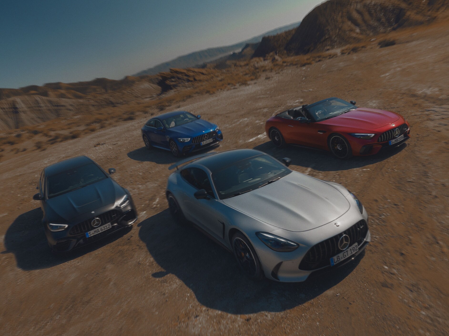 Visão geral dos modelos da Mercedes-AMG.