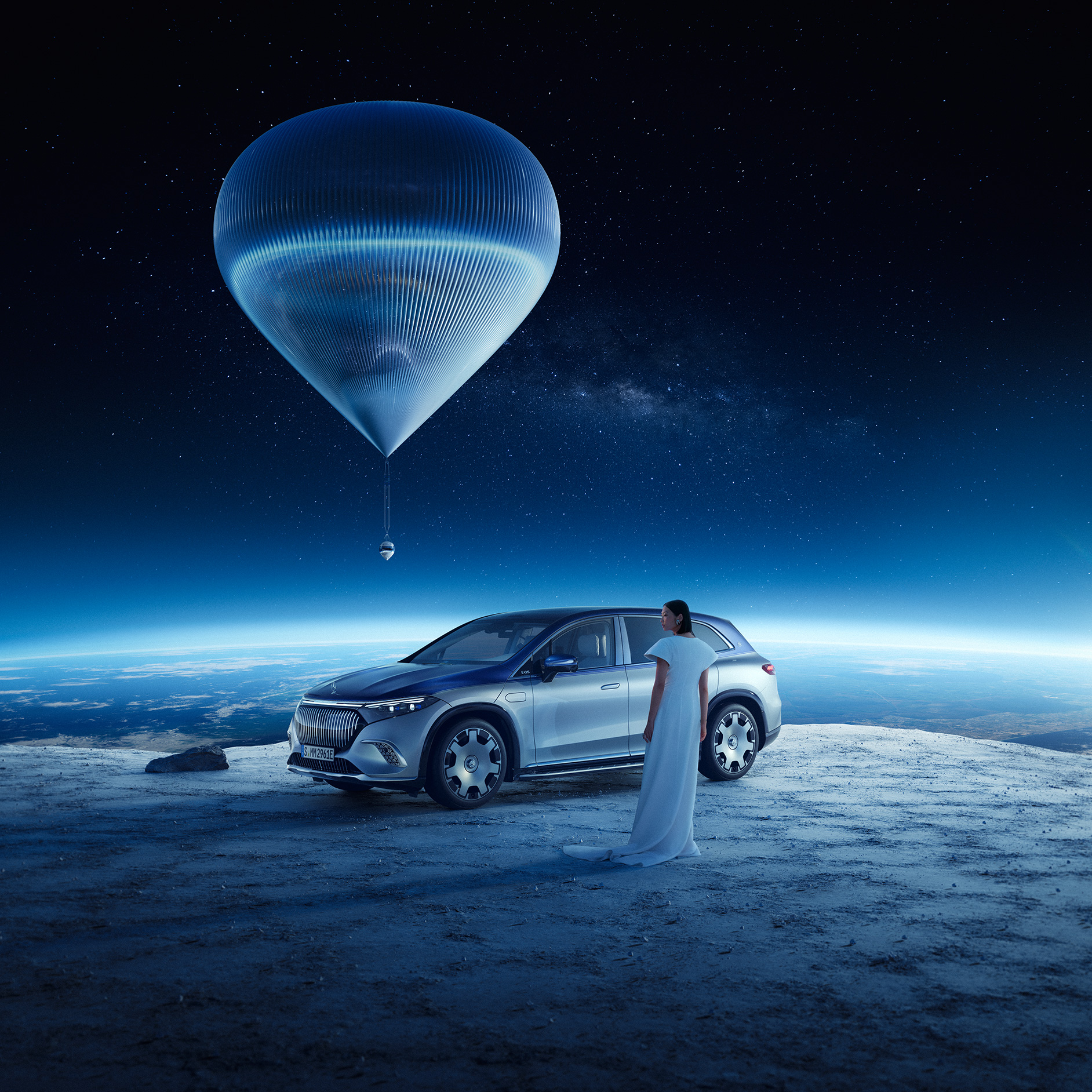 Colaborações | Marca | Mercedes-Maybach A colaboração Mercedes-Maybach X Space Perspective.