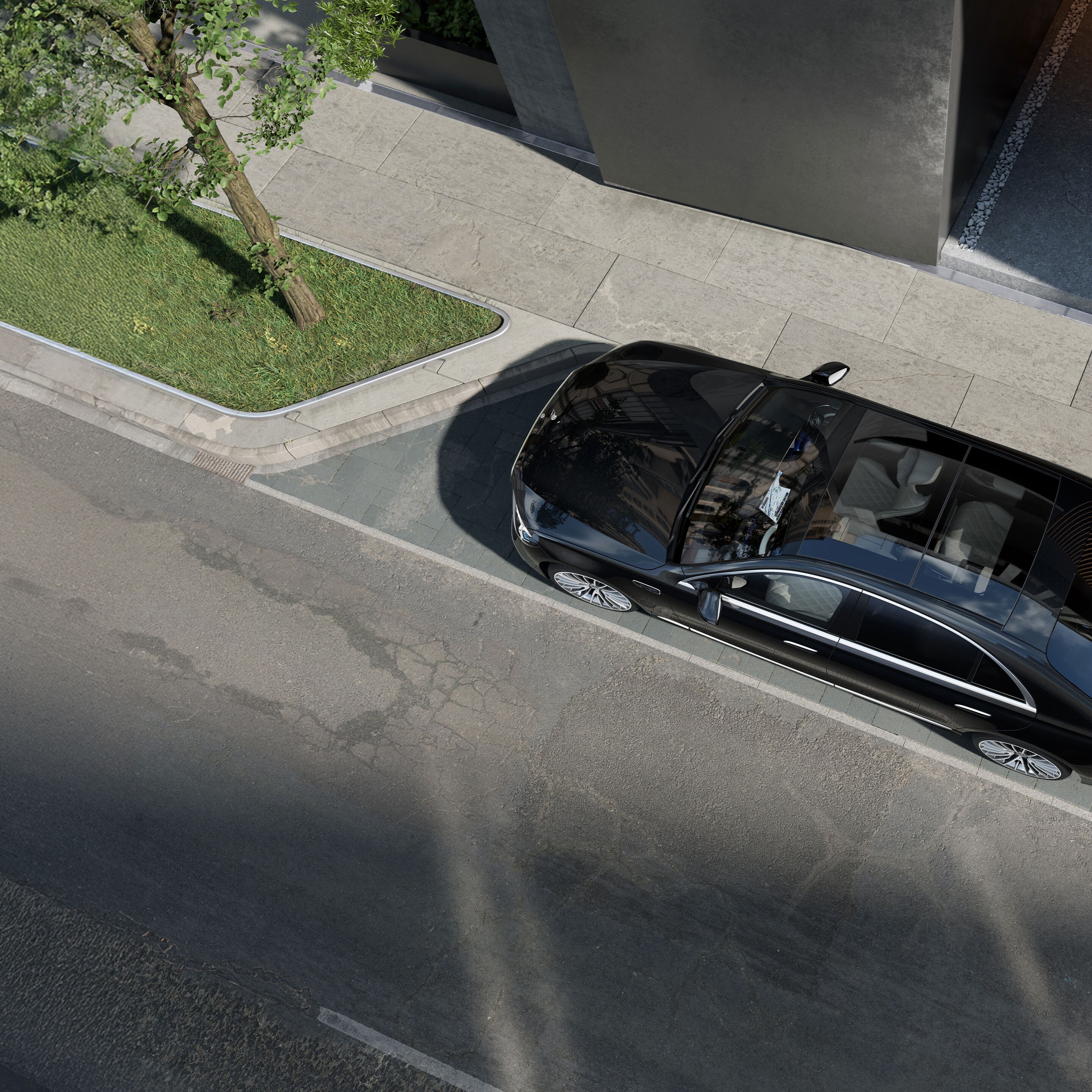 O exterior do novo Mercedes-Benz Classe S Limousine Longo.