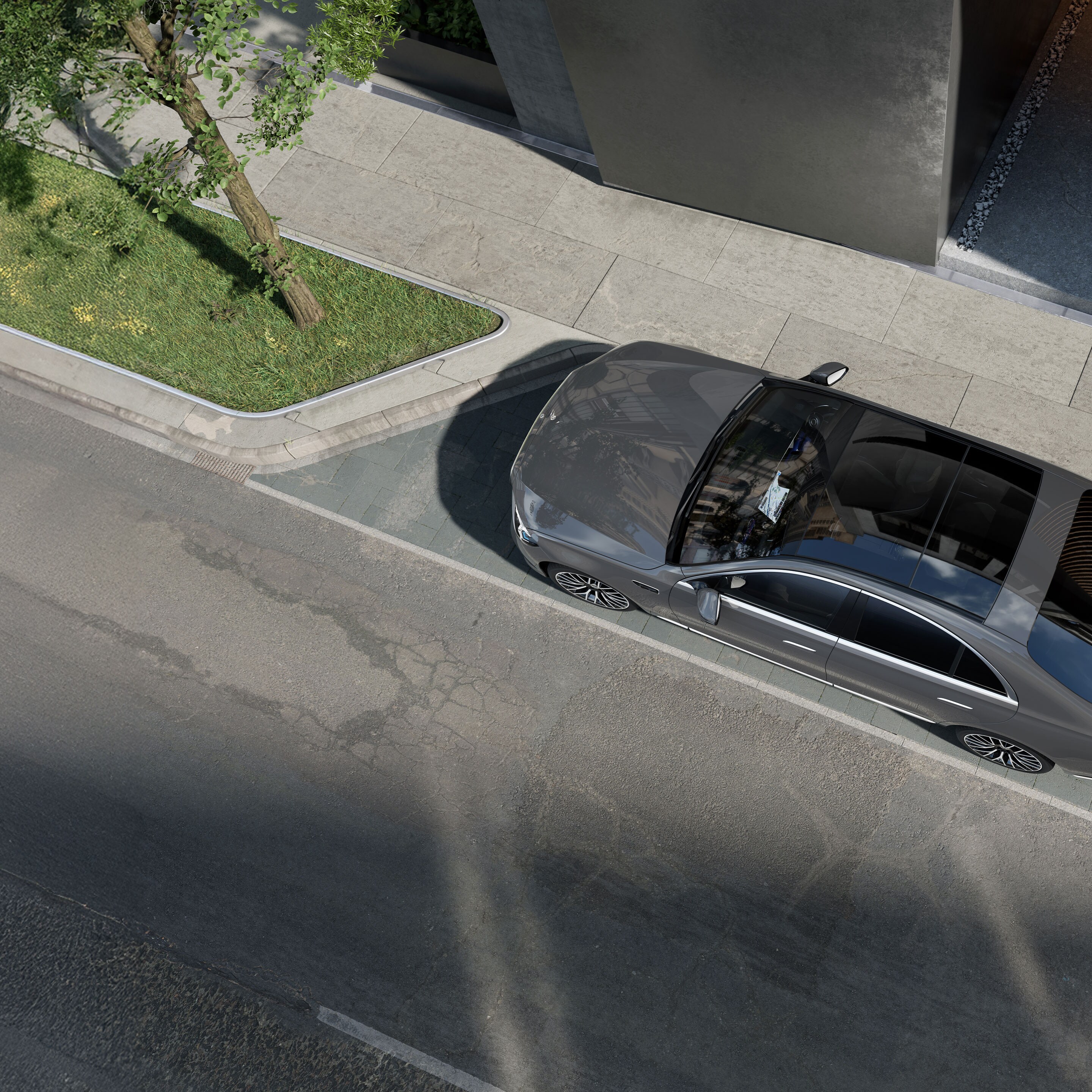 O exterior da nova Mercedes-Benz Classe S Limousine.