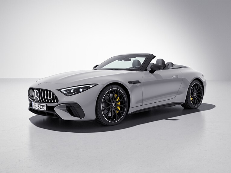 Exterior do Mercedes-AMG SL Roadster com o Pack Night AMG.