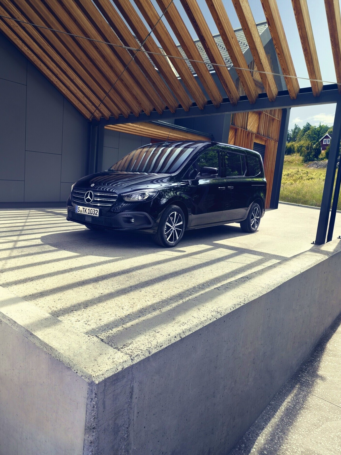 O design exterior do Mercedes-Benz Classe T.