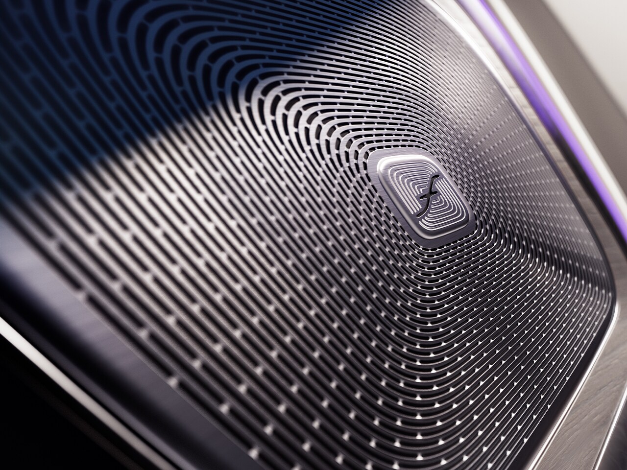 O sistema de som surround Burmester® 3D com 22 altifalantes, 750 watts de potência de sistema e Dolby Atmos®.