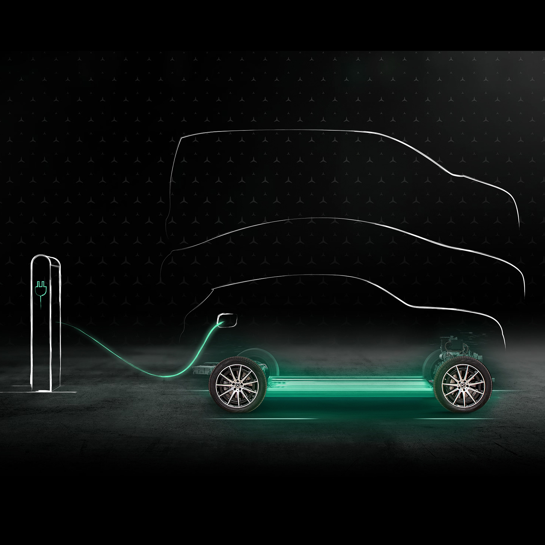 Carregamento Verde | Mobilidade elétrica | Mercedes-Benz Uma animação da função carregamento verde.