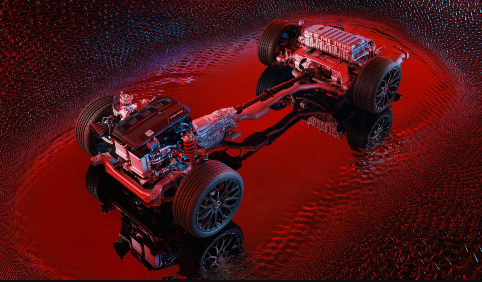 Plataforma de desempenho elétrico Mercedes-AMG A arquitetura de plataforma do modelo elétrico da Mercedes-AMG.