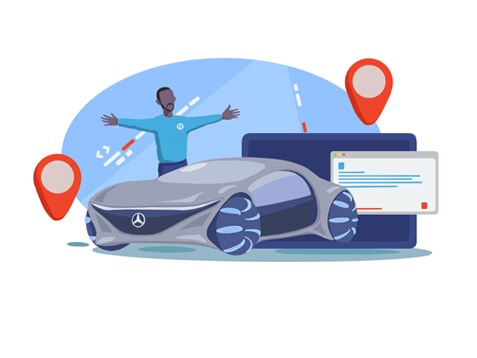 Centro de proteção de dados Mercedes me