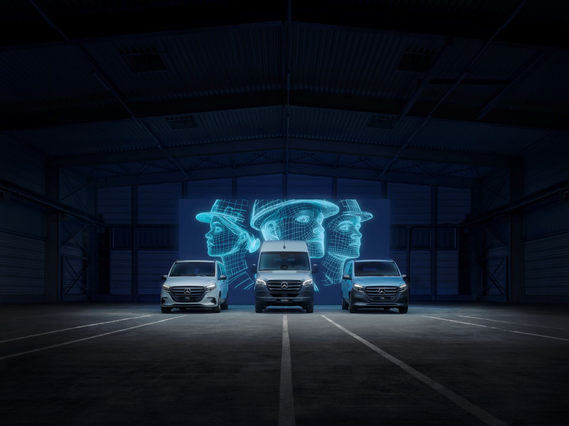 O Mercedes-Benz eVito Furgão a carregar numa estação de carregamento.