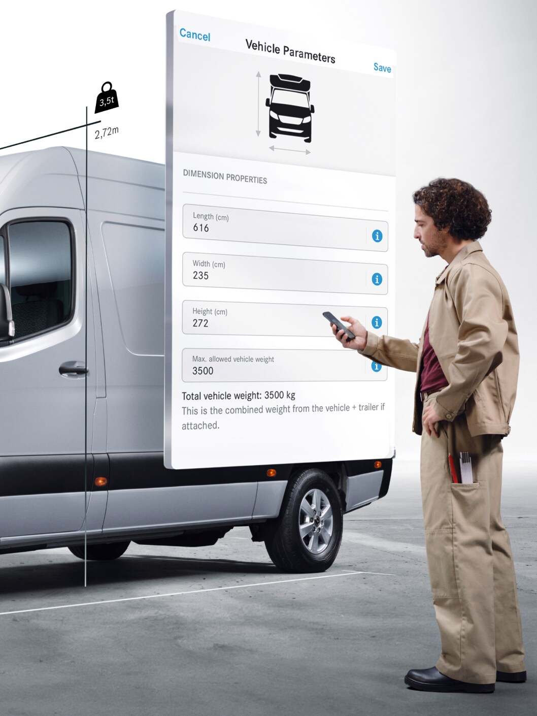 As funcionalidades digitais extra do Mercedes-Benz eSprinter Chassis.